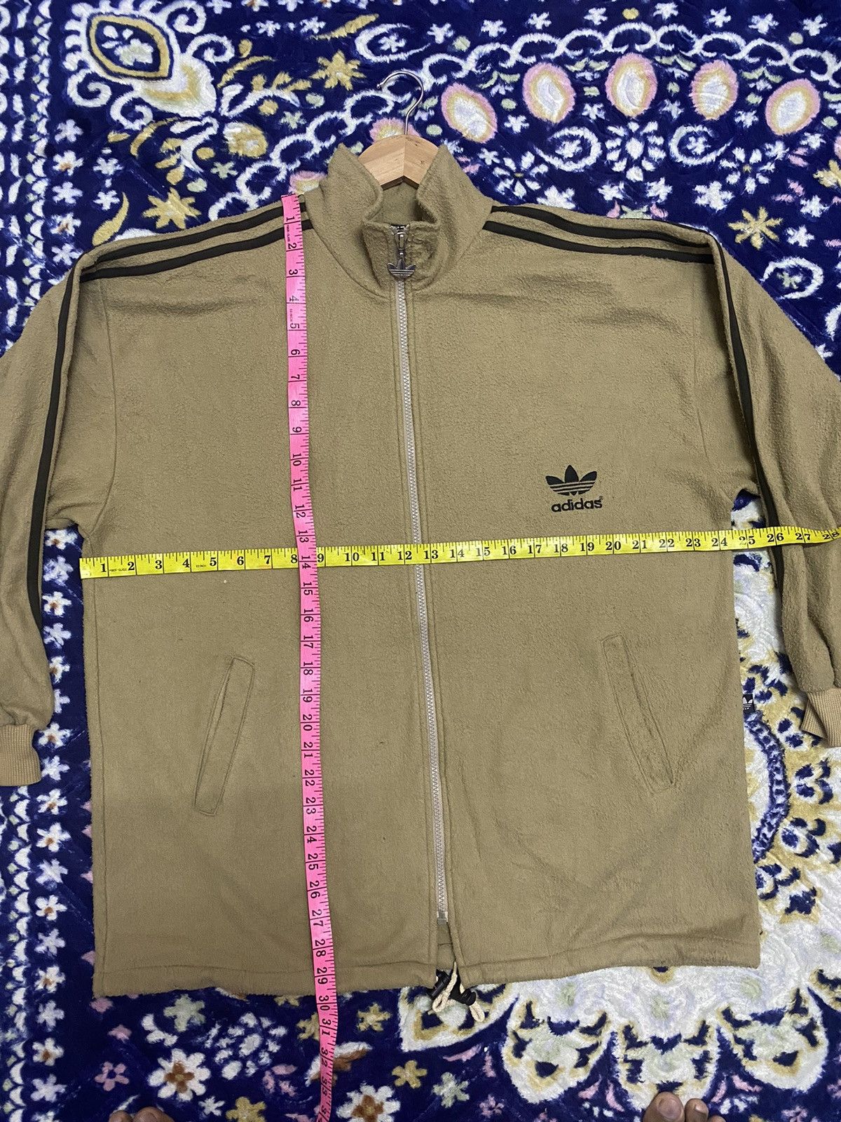 Adidas × Vintage Vintage 90s Embroidery Adidas Big Logo Fleece Jacket Size US XL / EU 56 / 4 - 7 Thumbnail