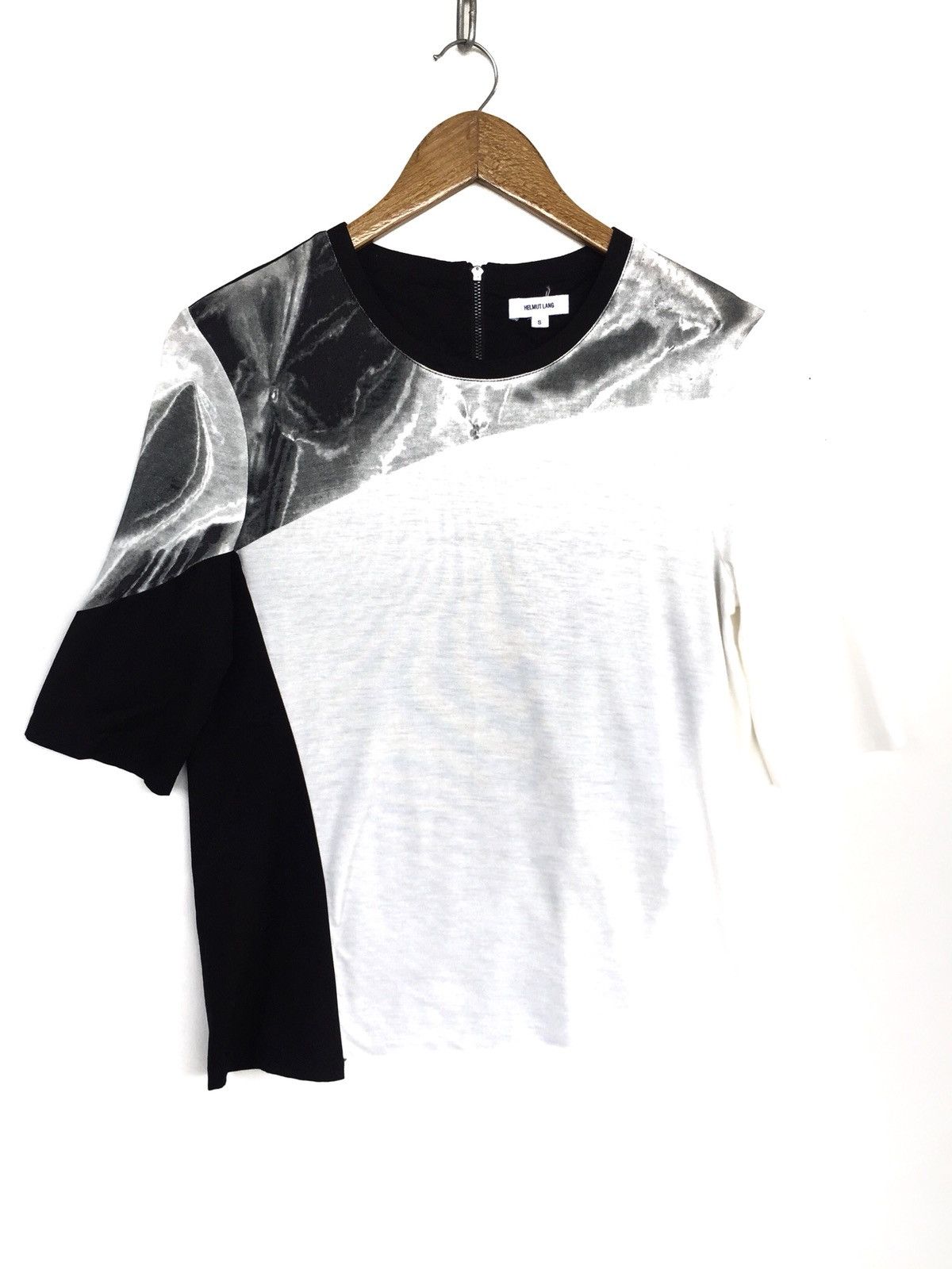 Helmut Lang STEAL🔥Helmut Lang Two Tones Back Zipper Shirt Size US S / EU 44-46 / 1 - 1 Thumbnail