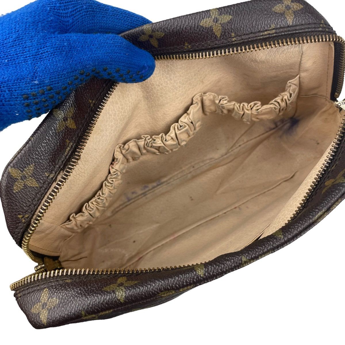Louis Vuitton × Vintage 💥 Vintage LV Monogram Pouch Toiletry Clutch Bag Size ONE SIZE - 11 Thumbnail