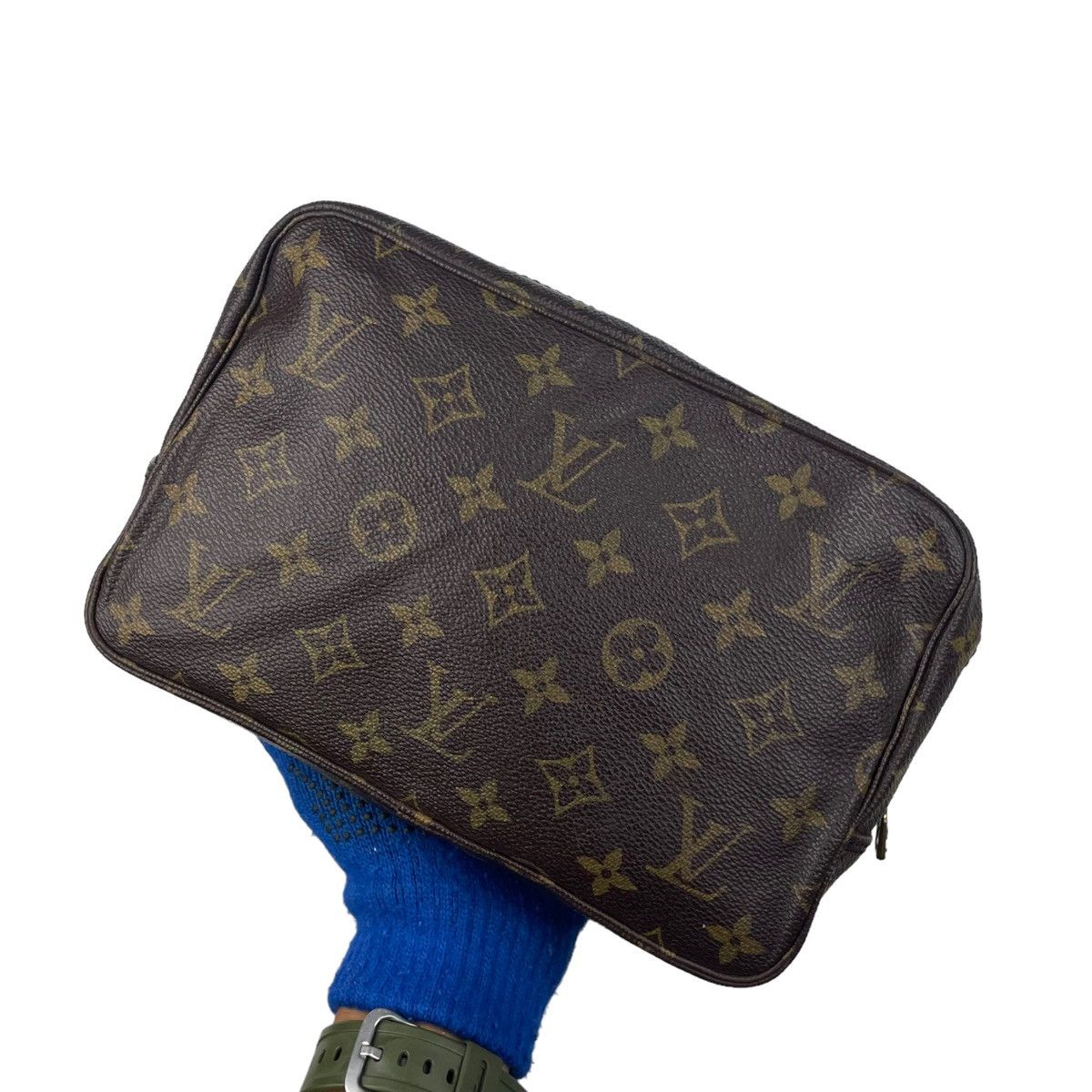 Louis Vuitton × Vintage 💥 Vintage LV Monogram Pouch Toiletry Clutch Bag Size ONE SIZE - 4 Thumbnail