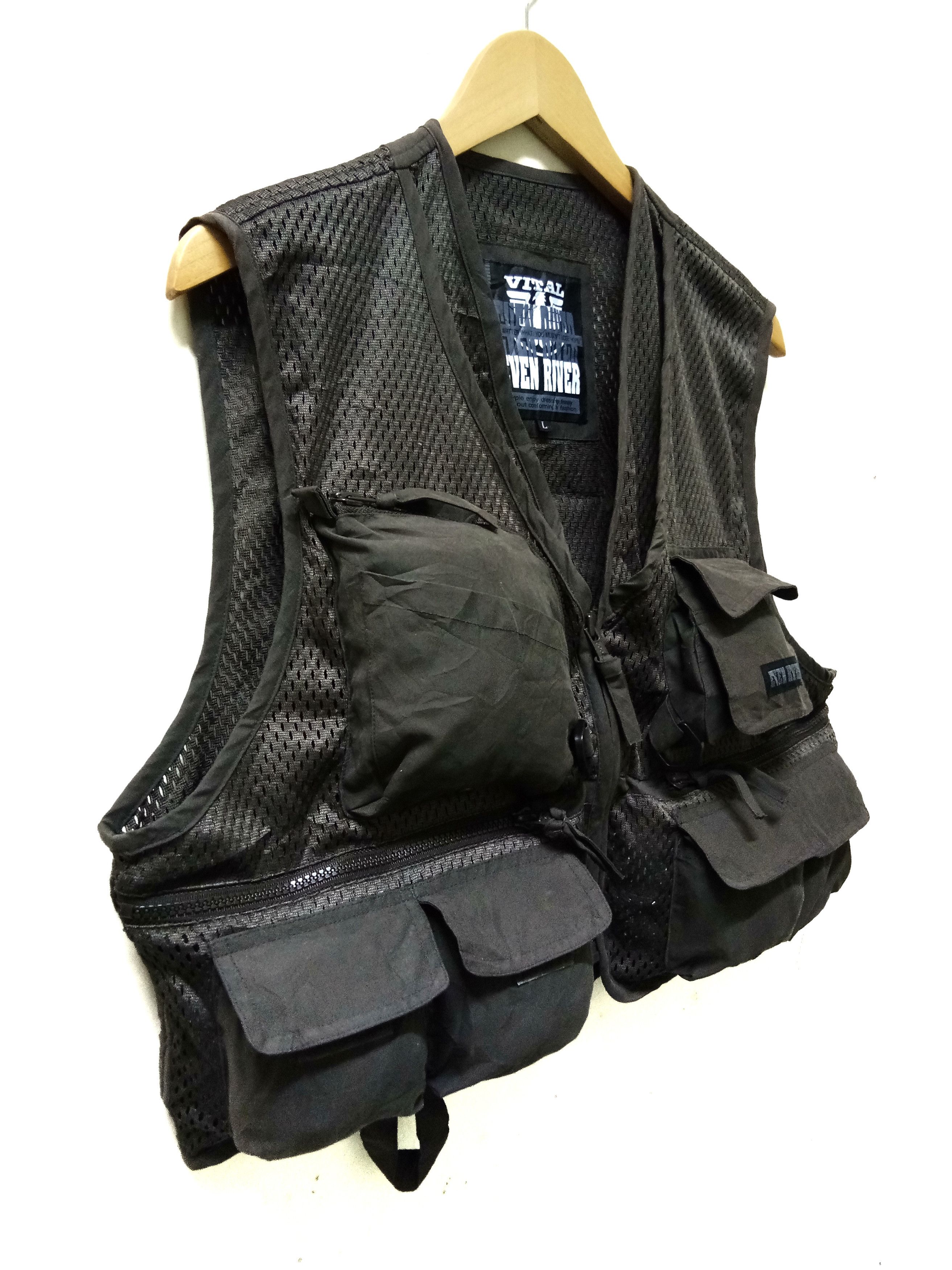 Japanese Brand Parachute Tactical Utility Multi Pocket Vest. Size US L / EU 52-54 / 3 - 1 Thumbnail