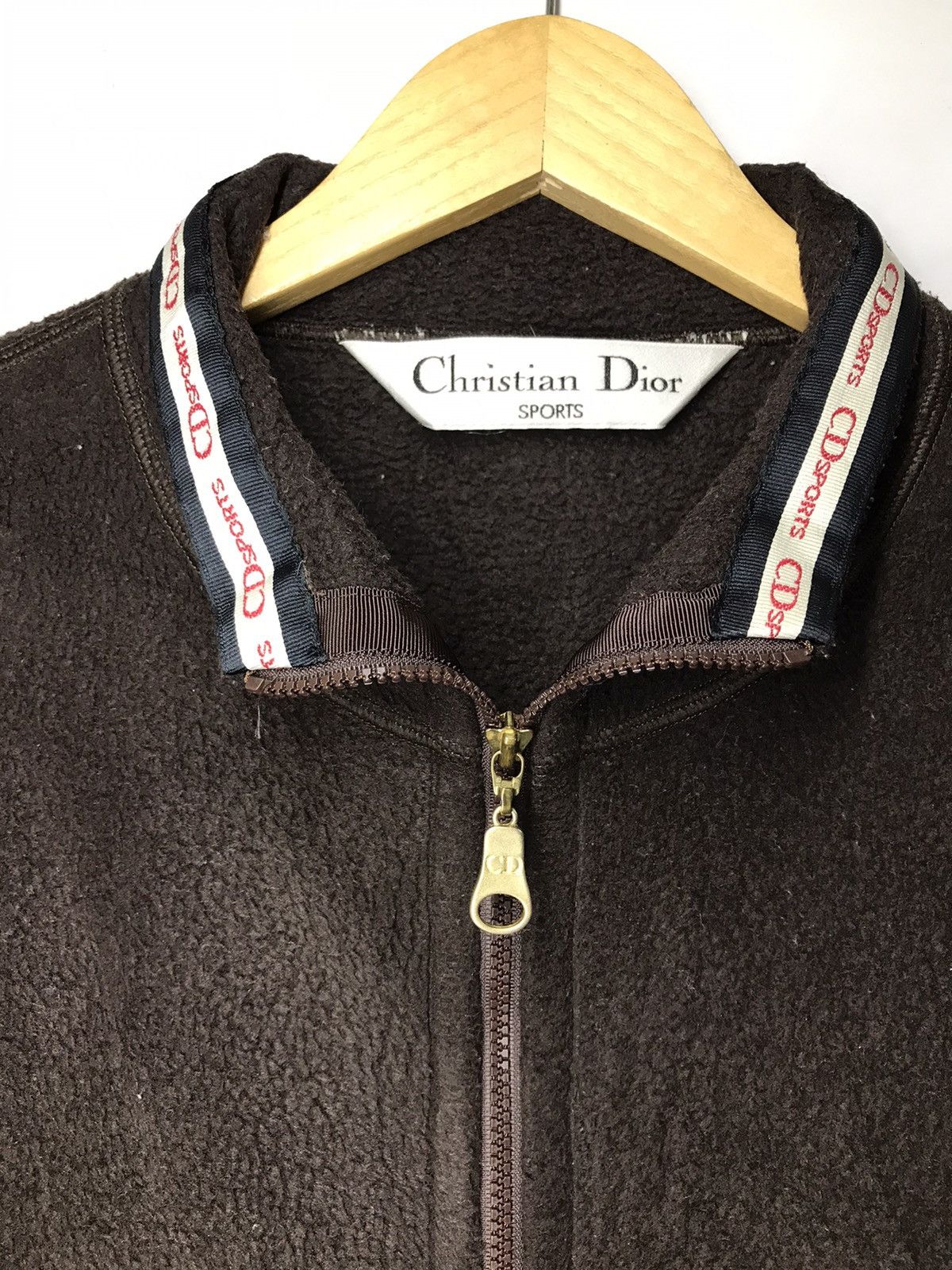 Christian Dior Monsieur Vintage Christian Dior Sports Big Logo Fleece Piece Jacket Size US L / EU 52-54 / 3 - 4 Thumbnail