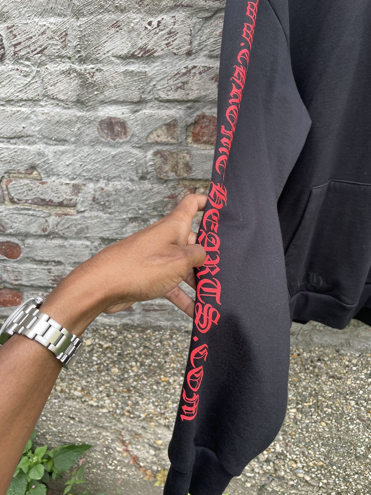 Chrome Hearts Chrome Hearts “Dot Com” Red Logo Website Exclusive Hoodie Size US L / EU 52-54 / 3 - 4 Thumbnail