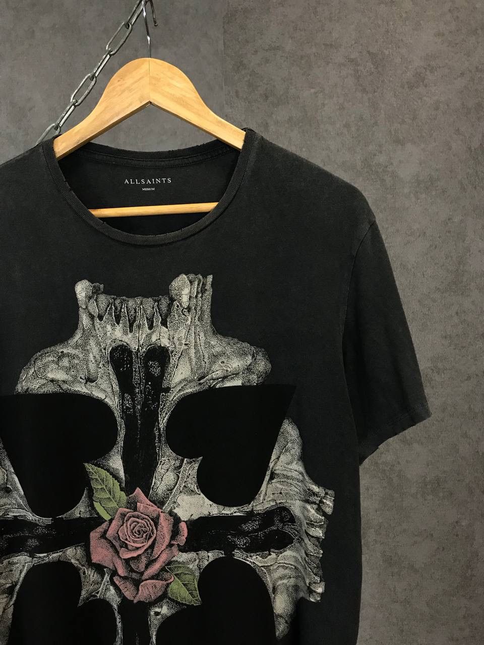 Allsaints Allsaints art distressed tee Size US M / EU 48-50 / 2 - 2 Thumbnail