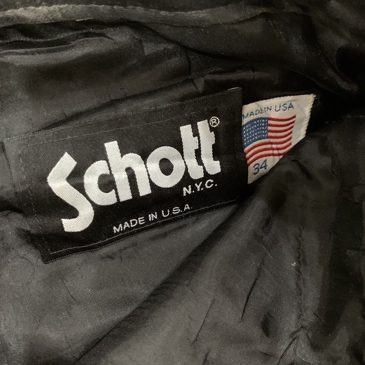 Schott 🔥Vintage Schott Leather Pants Size US 30 / EU 46 - 9 Thumbnail