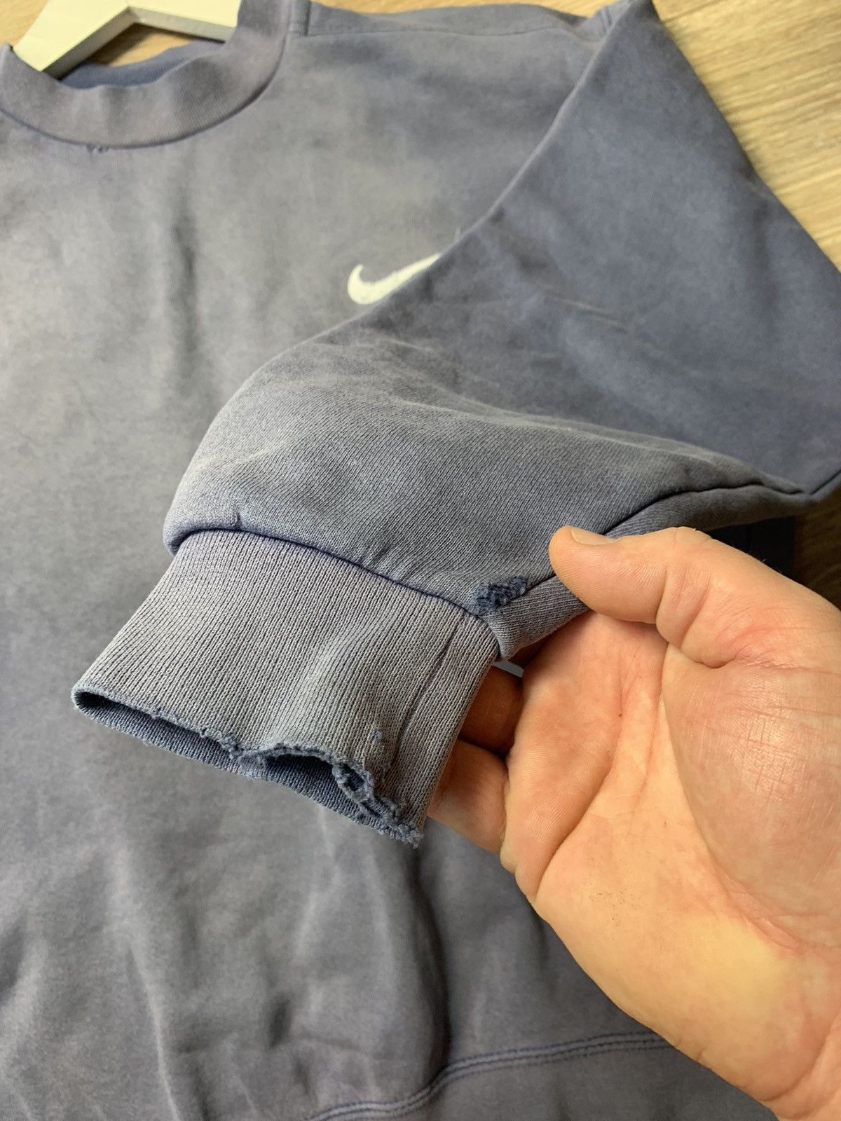 Nike × Vintage Trashed Vintage Sweatshirt Nike Size US S / EU 44-46 / 1 - 7 Thumbnail