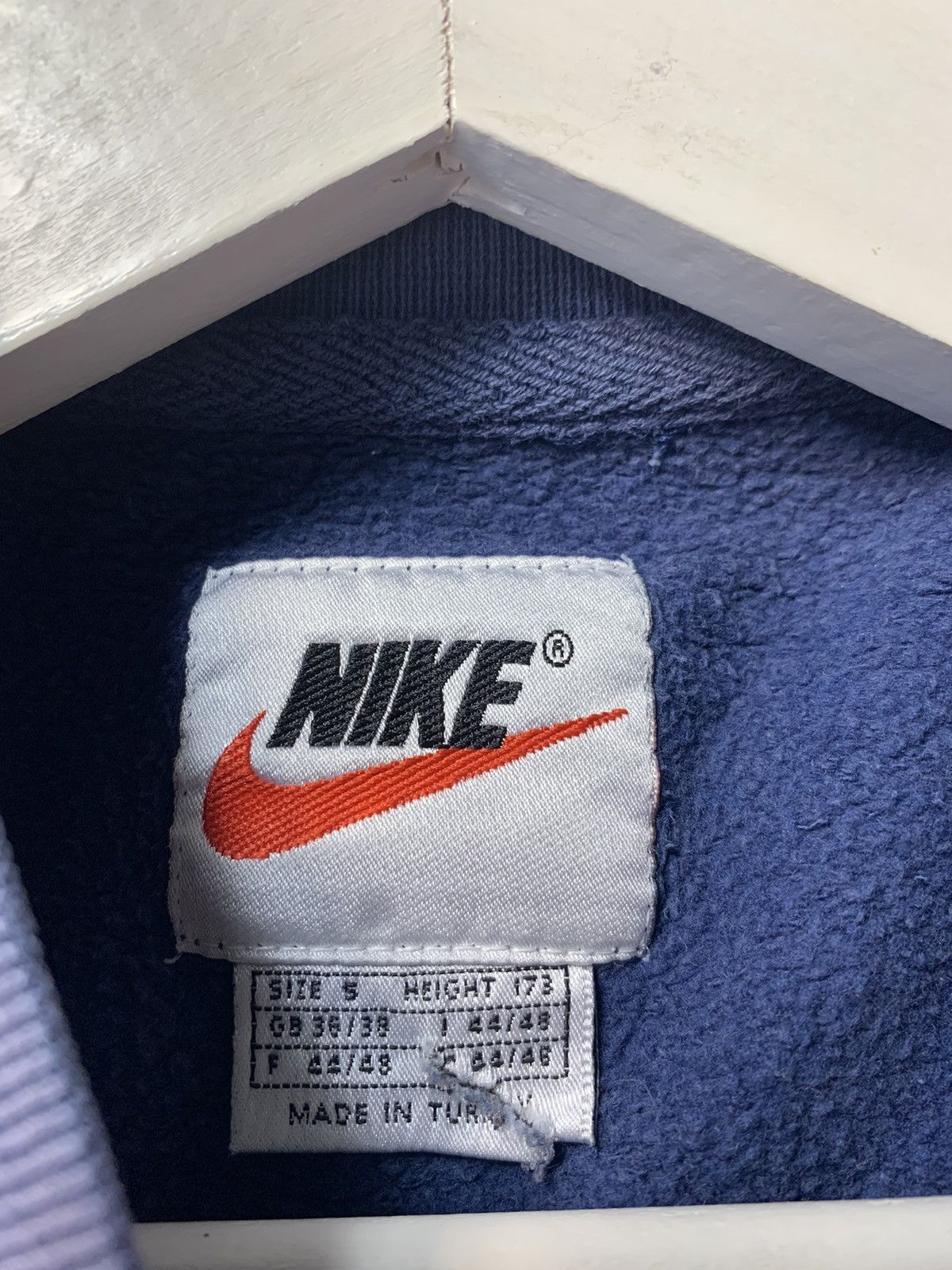 Nike × Vintage Trashed Vintage Sweatshirt Nike Size US S / EU 44-46 / 1 - 9 Thumbnail
