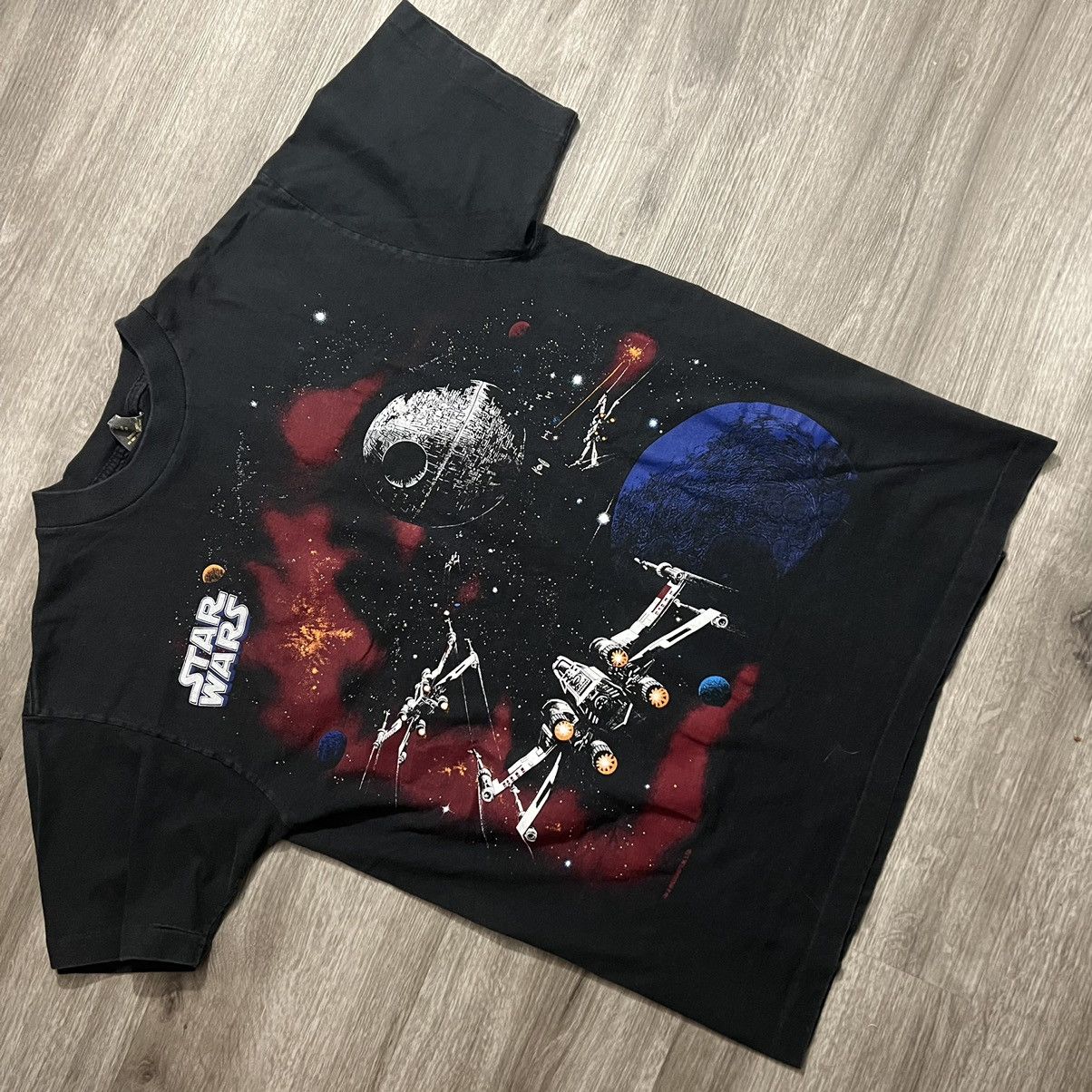 Star Wars × Vintage Vintage Star Wars X-Wing Death Star Tee Size US L / EU 52-54 / 3 - 1 Thumbnail