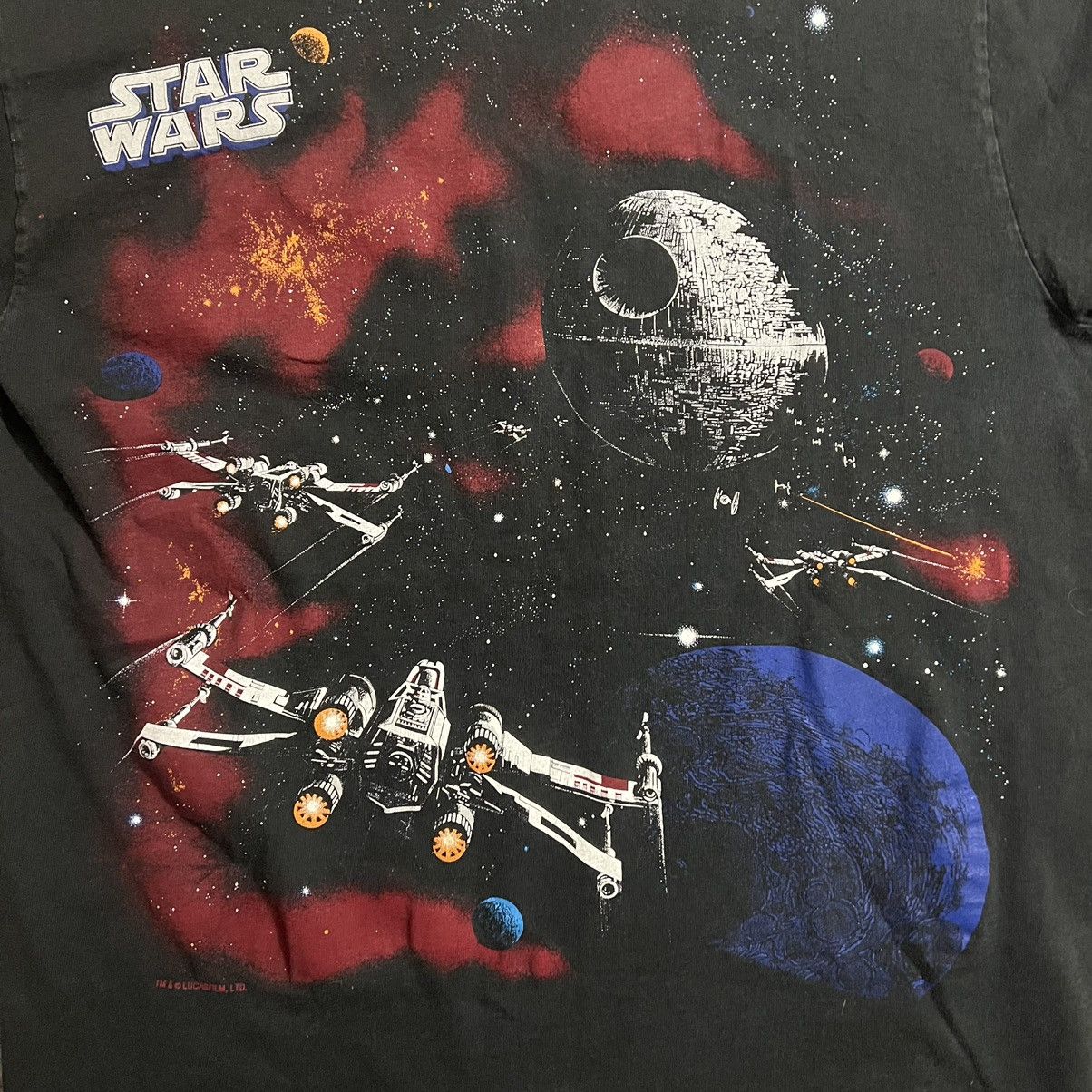 Star Wars × Vintage Vintage Star Wars X-Wing Death Star Tee Size US L / EU 52-54 / 3 - 3 Thumbnail