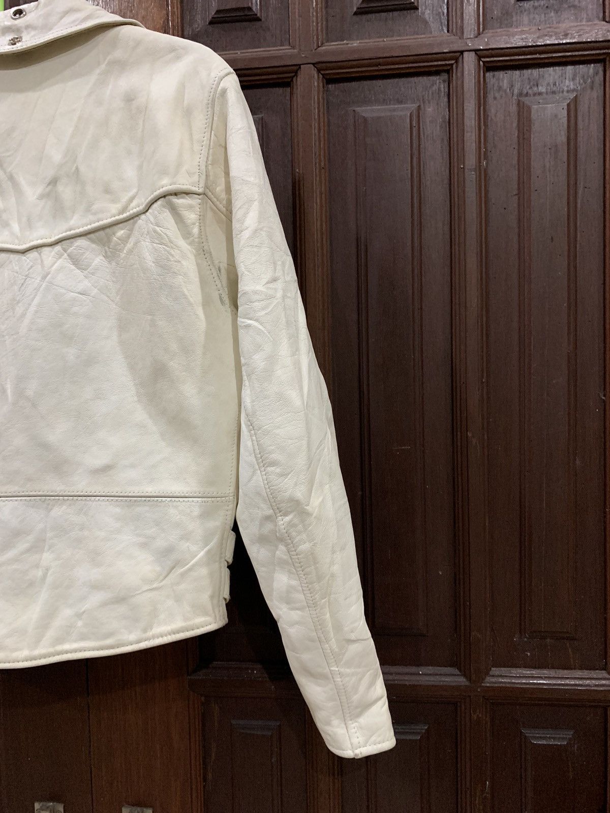 Genuine Leather 🔥UPSTART COWHIDE LEATHER DOUBLE COLLAR JACKETS Size US S / EU 44-46 / 1 - 9 Thumbnail