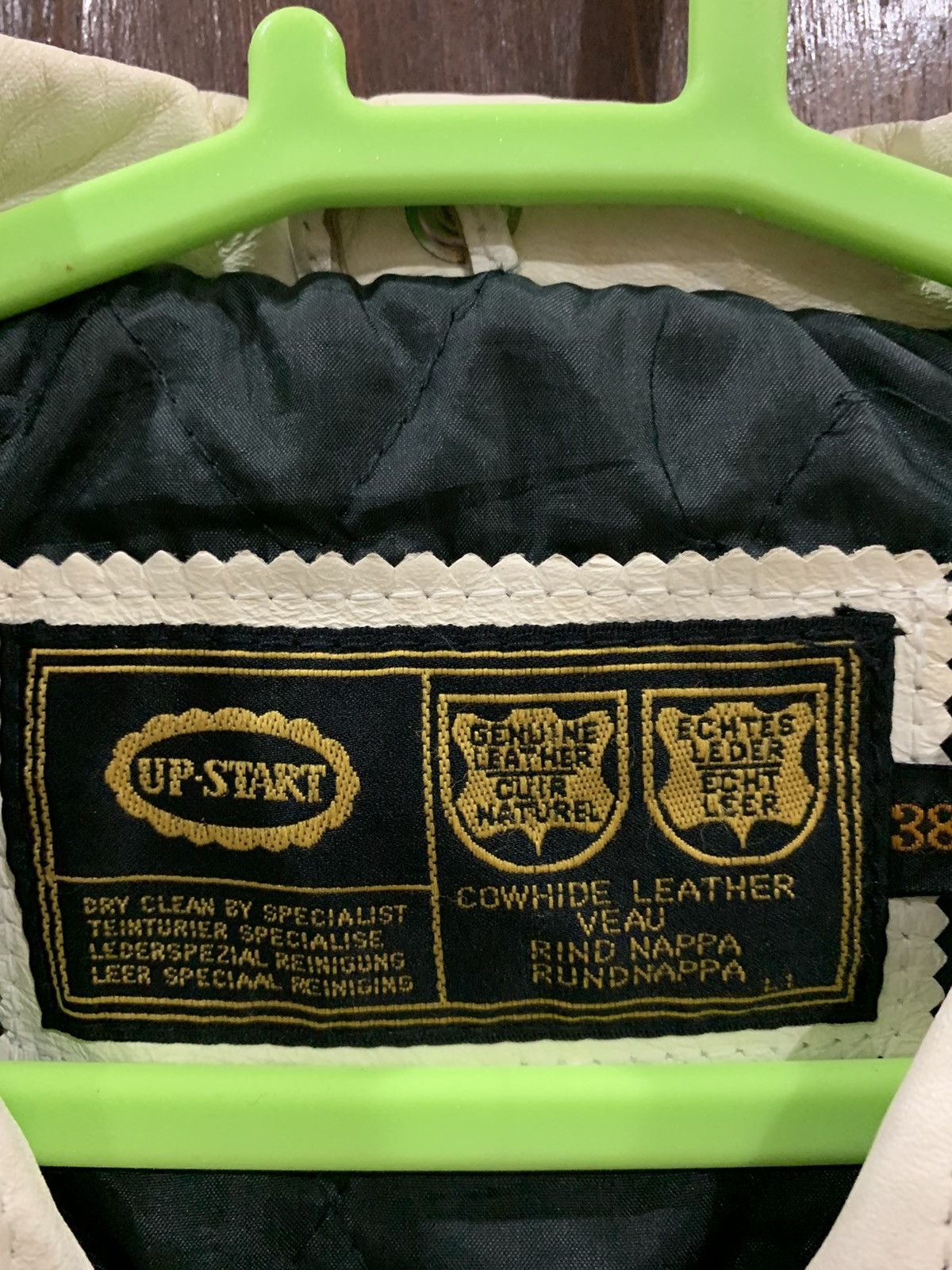 Genuine Leather 🔥UPSTART COWHIDE LEATHER DOUBLE COLLAR JACKETS Size US S / EU 44-46 / 1 - 5 Thumbnail
