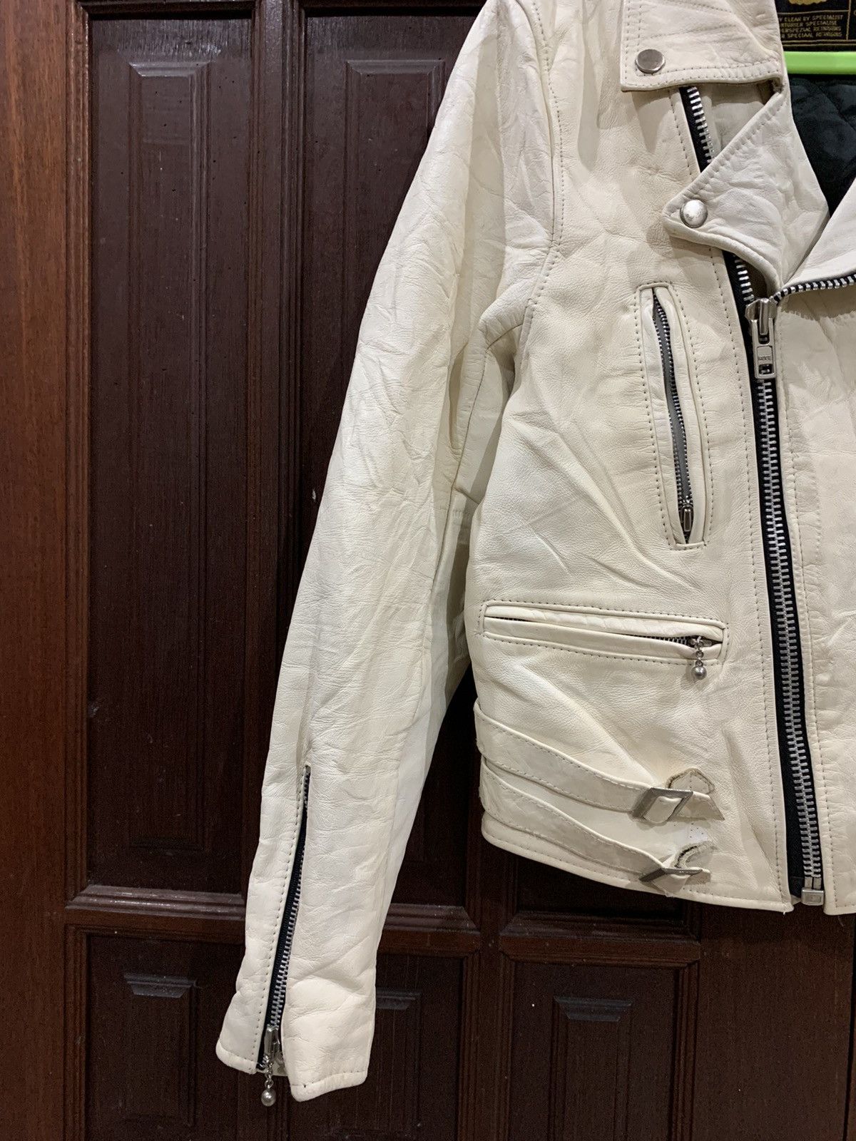 Genuine Leather 🔥UPSTART COWHIDE LEATHER DOUBLE COLLAR JACKETS Size US S / EU 44-46 / 1 - 3 Thumbnail