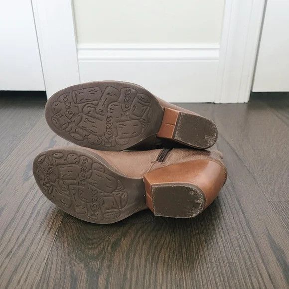 Kork-Ease Korks Patrina Leather Distressed Bootie Casual Travel Size US 6 / IT 36 - 9 Thumbnail