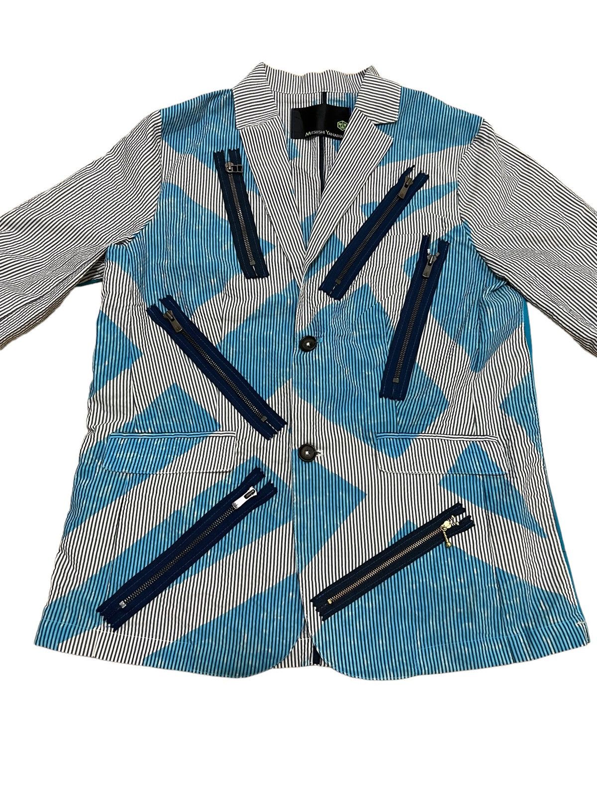 Beauty Beast × Japanese Brand × Yasuyuki Ishii Mitsushi Yanaihara Multi Zipper Bondage Patchwork Jacket Size US M / EU 48-50 / 2 - 5 Thumbnail