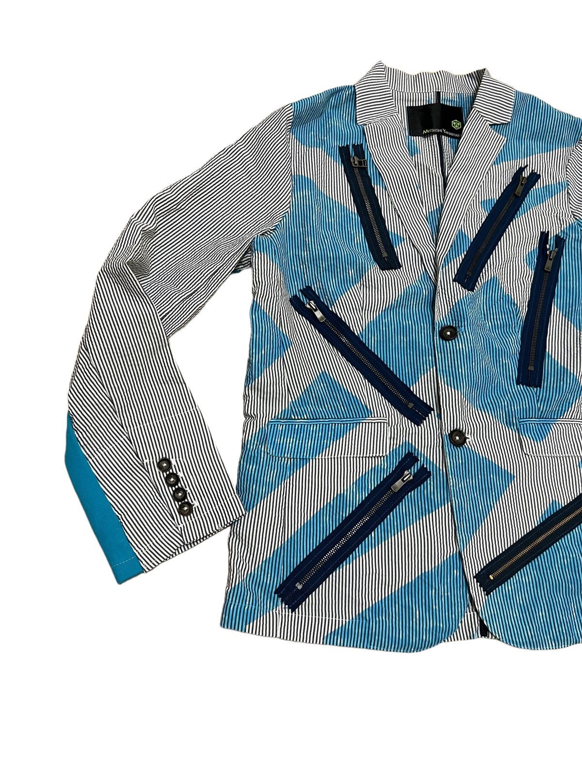 Beauty Beast × Japanese Brand × Yasuyuki Ishii Mitsushi Yanaihara Multi Zipper Bondage Patchwork Jacket Size US M / EU 48-50 / 2 - 3 Thumbnail