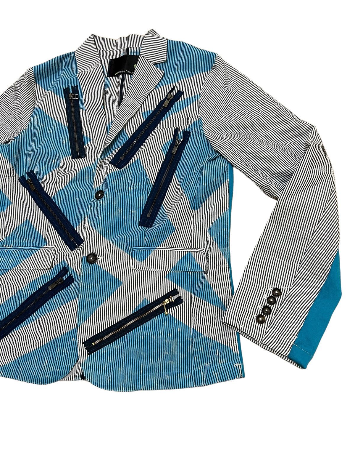 Beauty Beast × Japanese Brand × Yasuyuki Ishii Mitsushi Yanaihara Multi Zipper Bondage Patchwork Jacket Size US M / EU 48-50 / 2 - 4 Thumbnail