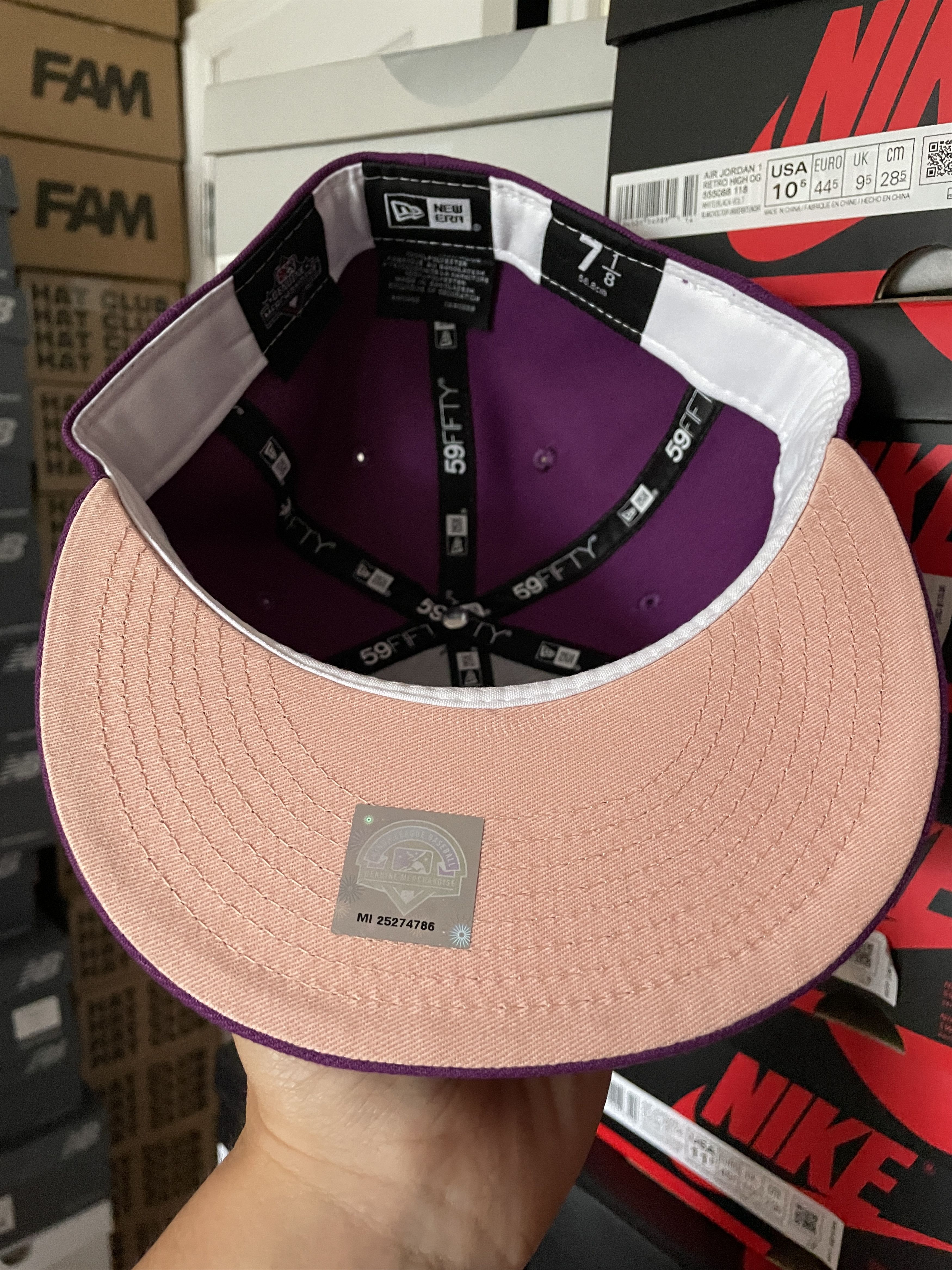 MLB × New Era 7 1/8 Myfitteds Lucky Charms Buffalo Bisons Purple Fruity Size ONE SIZE - 5 Thumbnail