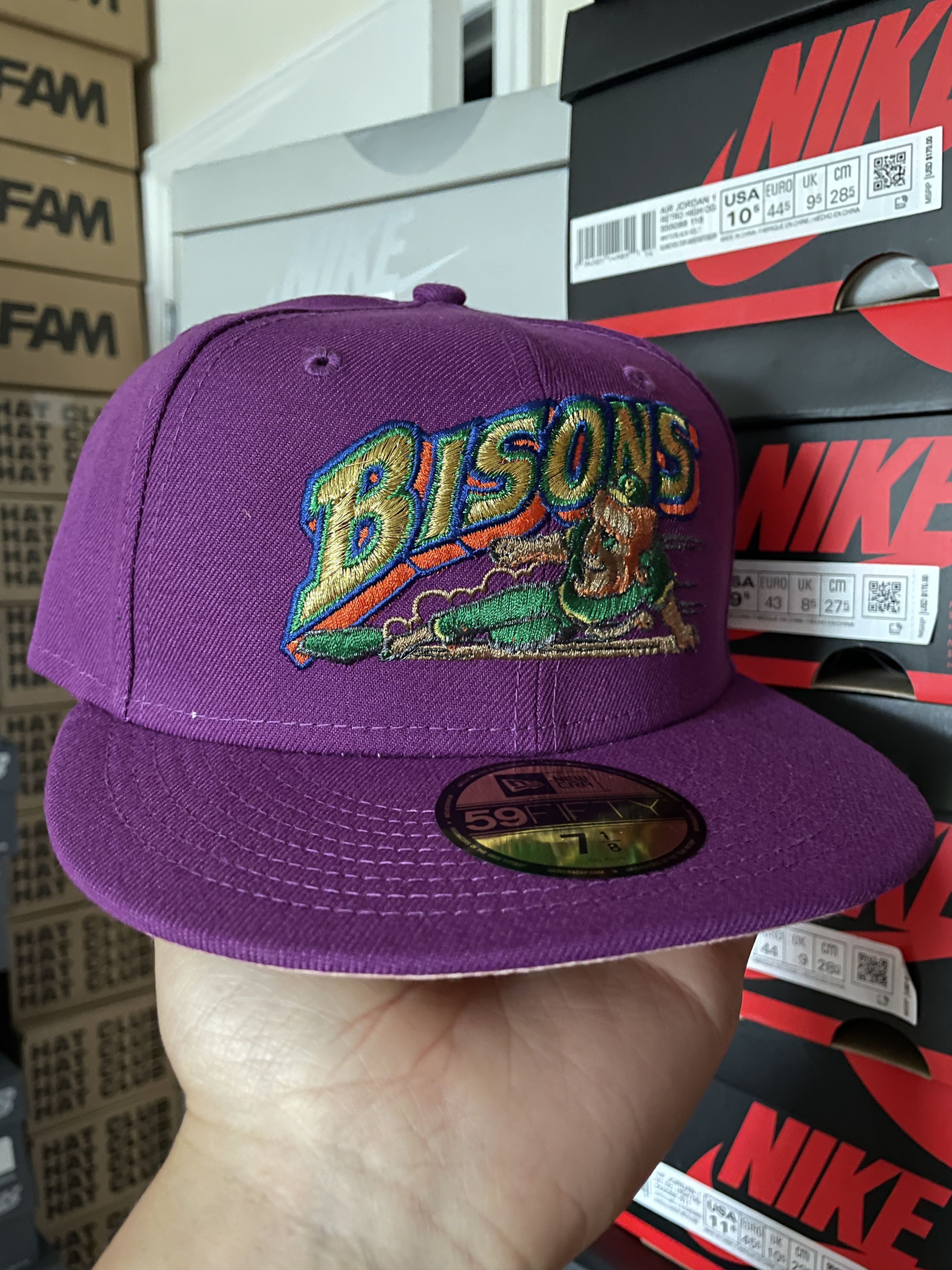 image of Hat x Mlb 7 1/8 Myfitteds Lucky Charms Buffalo Bisons Purple Fruity, Men's
