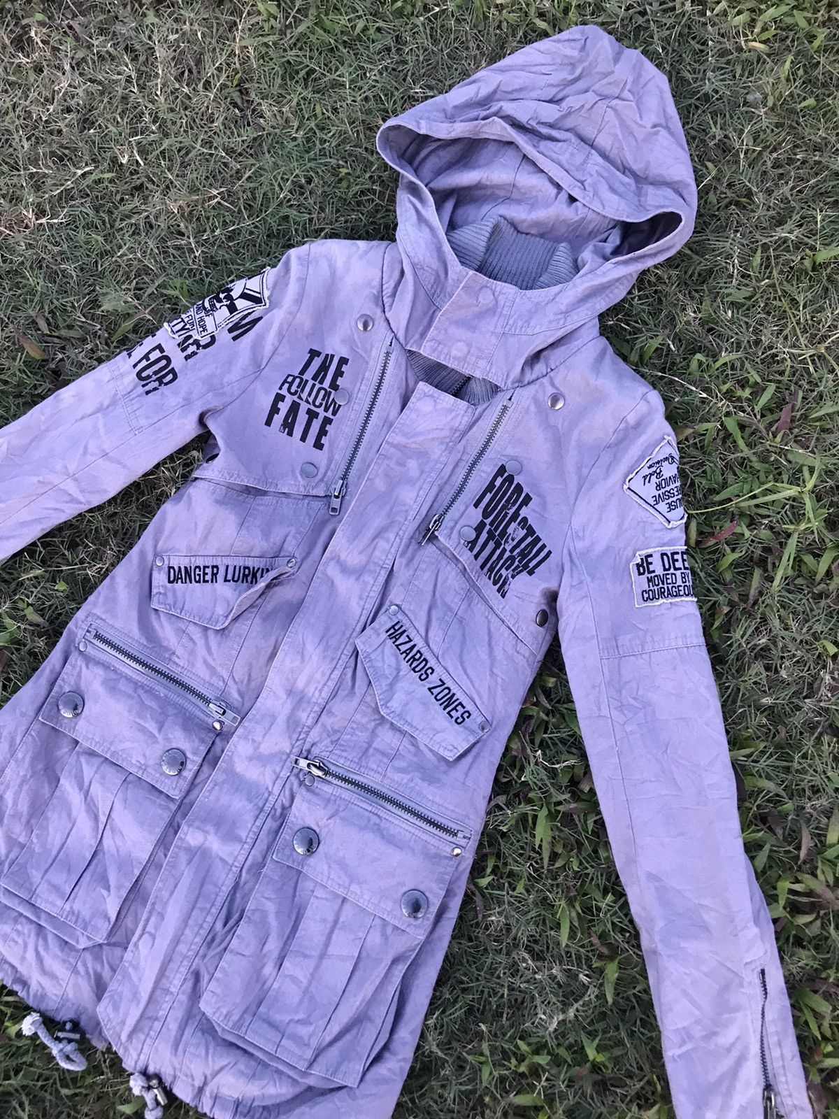 Japanese Brand × Seditionaries Ghost of Harlem parkas jacket with hoodie Size US XS / EU 42 / 0 - 3 Thumbnail