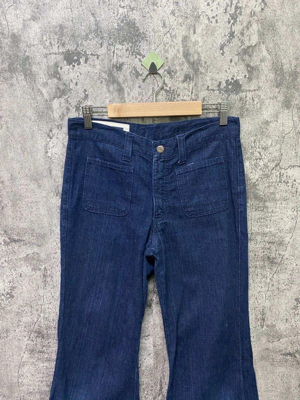 Designer × Japanese Brand Japan Made HALF Flared Wide Leg Bush pant not Jeans Pant Size US 28 / EU 44 - 3 Thumbnail