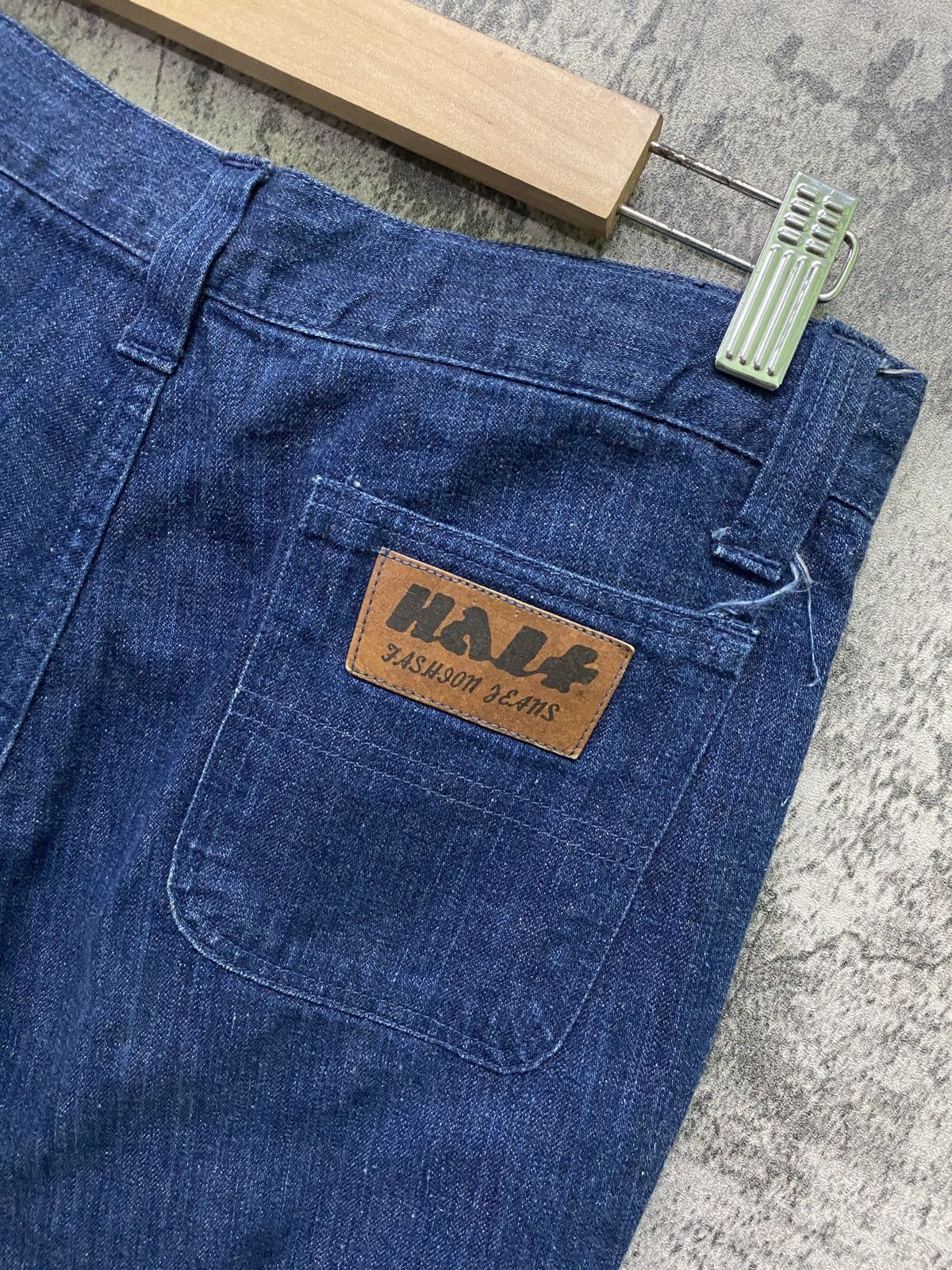 Designer × Japanese Brand Japan Made HALF Flared Wide Leg Bush pant not Jeans Pant Size US 28 / EU 44 - 16 Thumbnail
