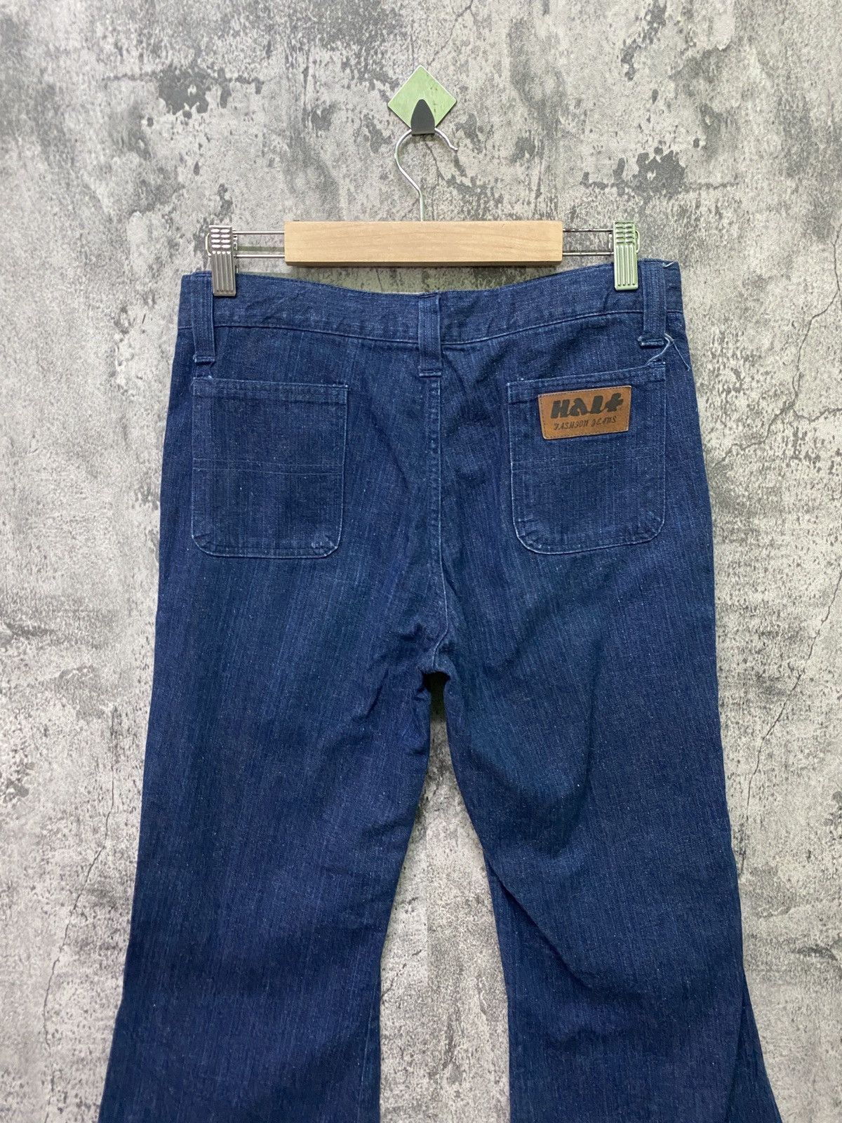 Designer × Japanese Brand Japan Made HALF Flared Wide Leg Bush pant not Jeans Pant Size US 28 / EU 44 - 10 Thumbnail