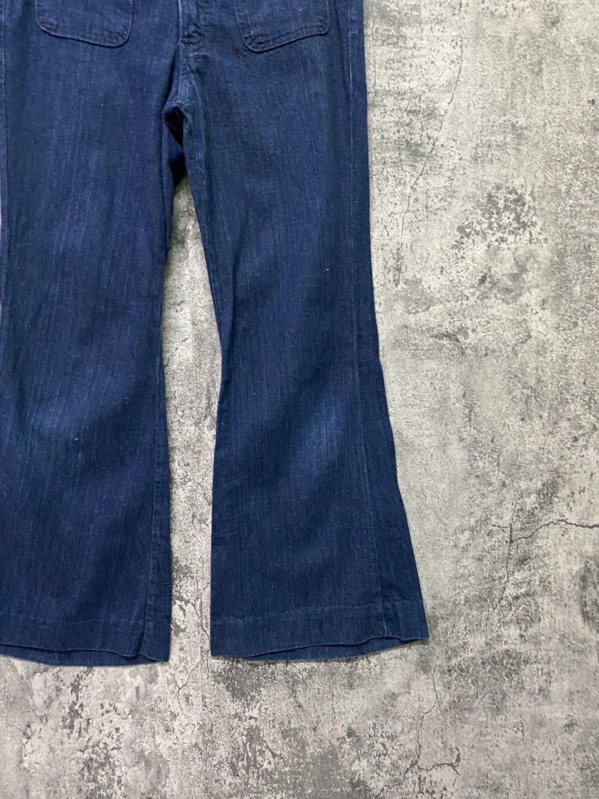 Designer × Japanese Brand Japan Made HALF Flared Wide Leg Bush pant not Jeans Pant Size US 28 / EU 44 - 6 Thumbnail