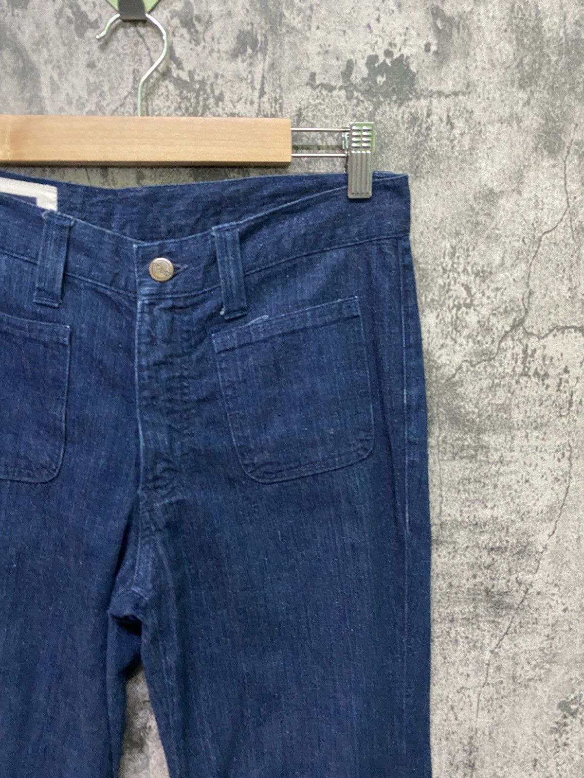 Designer × Japanese Brand Japan Made HALF Flared Wide Leg Bush pant not Jeans Pant Size US 28 / EU 44 - 5 Thumbnail