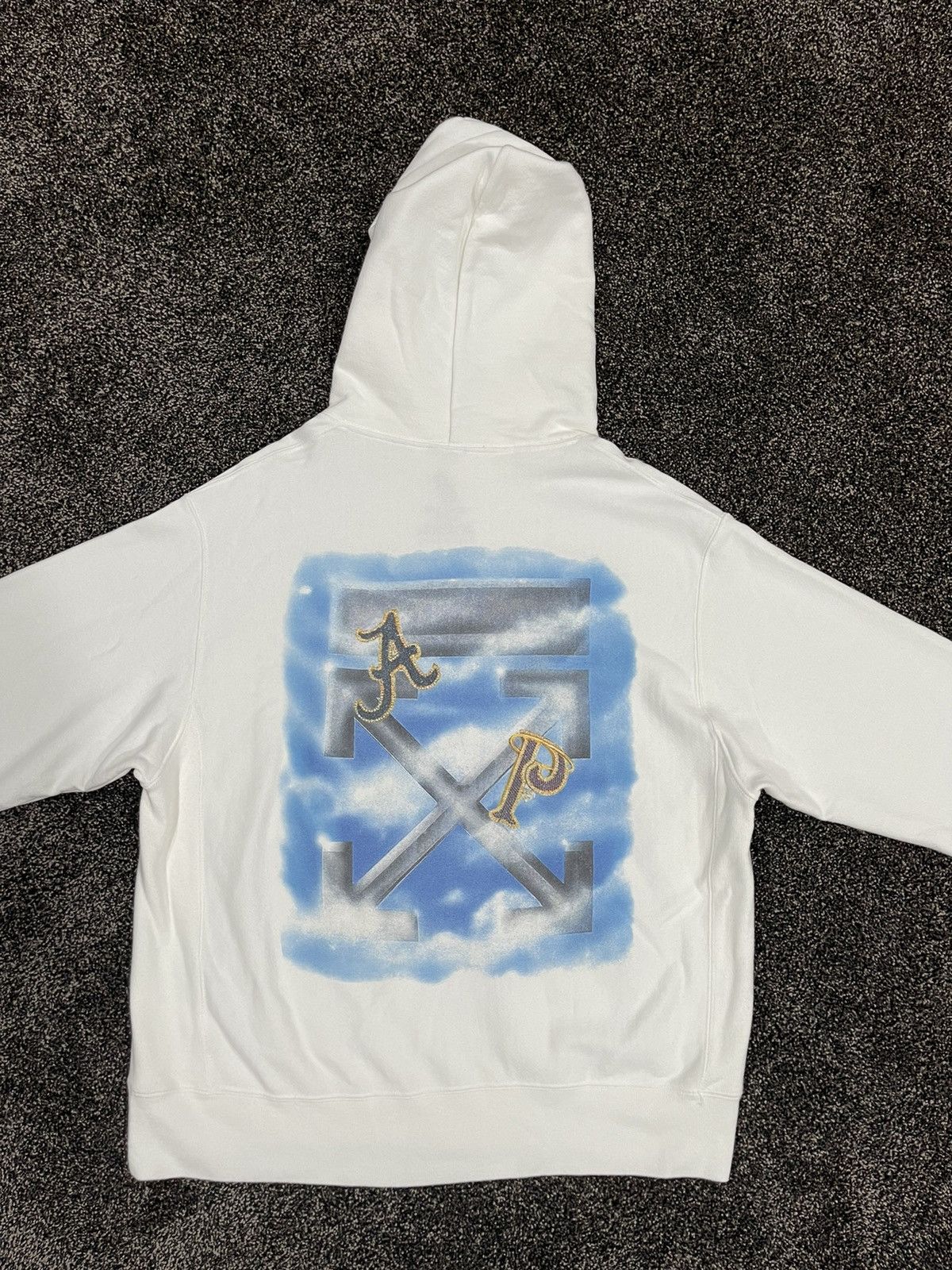 AWGE Off-White x AWGE A$AP Yams Day 2019 White Hoodie Size US L / EU 52-54 / 3 - 5 Thumbnail