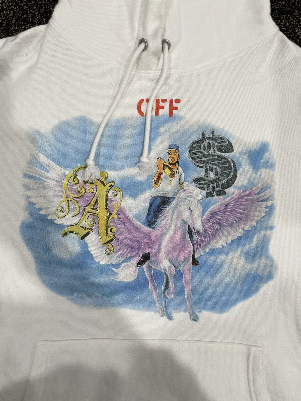 AWGE Off-White x AWGE A$AP Yams Day 2019 White Hoodie Size US L / EU 52-54 / 3 - 6 Thumbnail