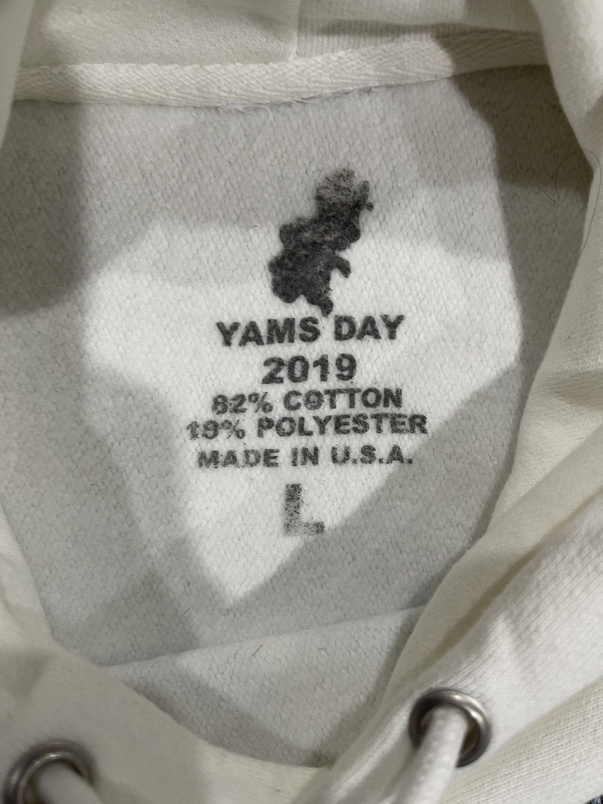 AWGE Off-White x AWGE A$AP Yams Day 2019 White Hoodie Size US L / EU 52-54 / 3 - 11 Thumbnail