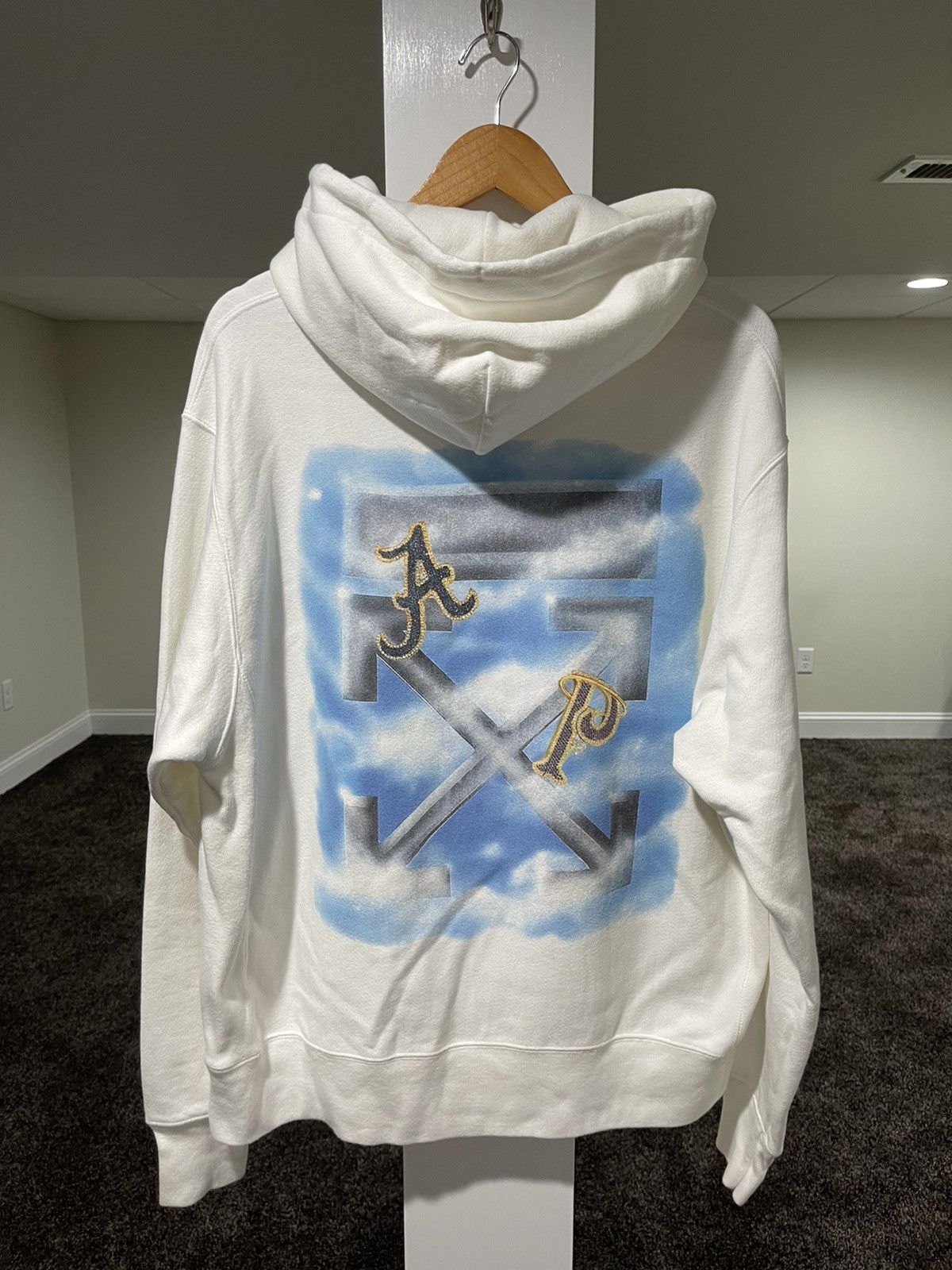 AWGE Off-White x AWGE A$AP Yams Day 2019 White Hoodie Size US L / EU 52-54 / 3 - 3 Thumbnail