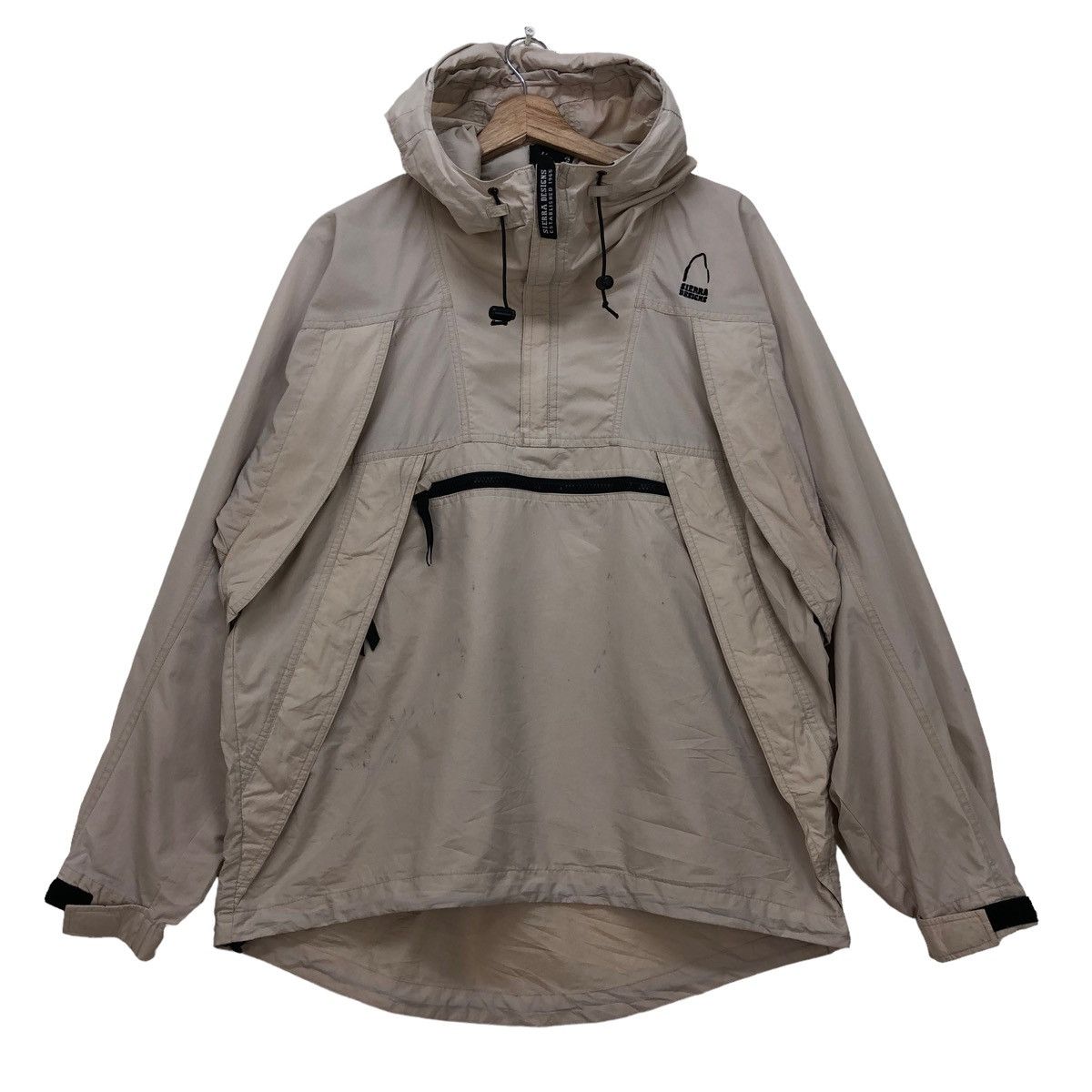 image of Outdoor Life x Outdoor Style Go Out Sierra Design Anorak Raglan Multifunction Pocket Hooded in Grey