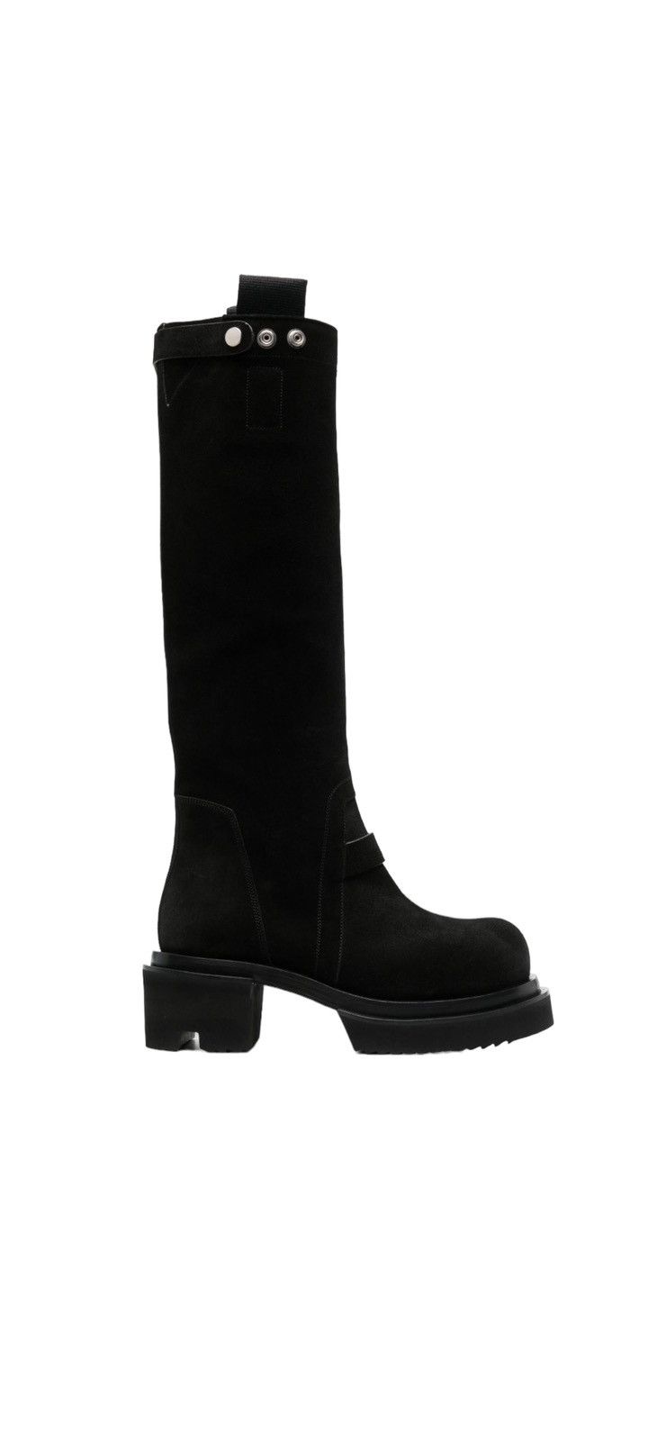 Rick Owens Bogun Knee High Suede Boots