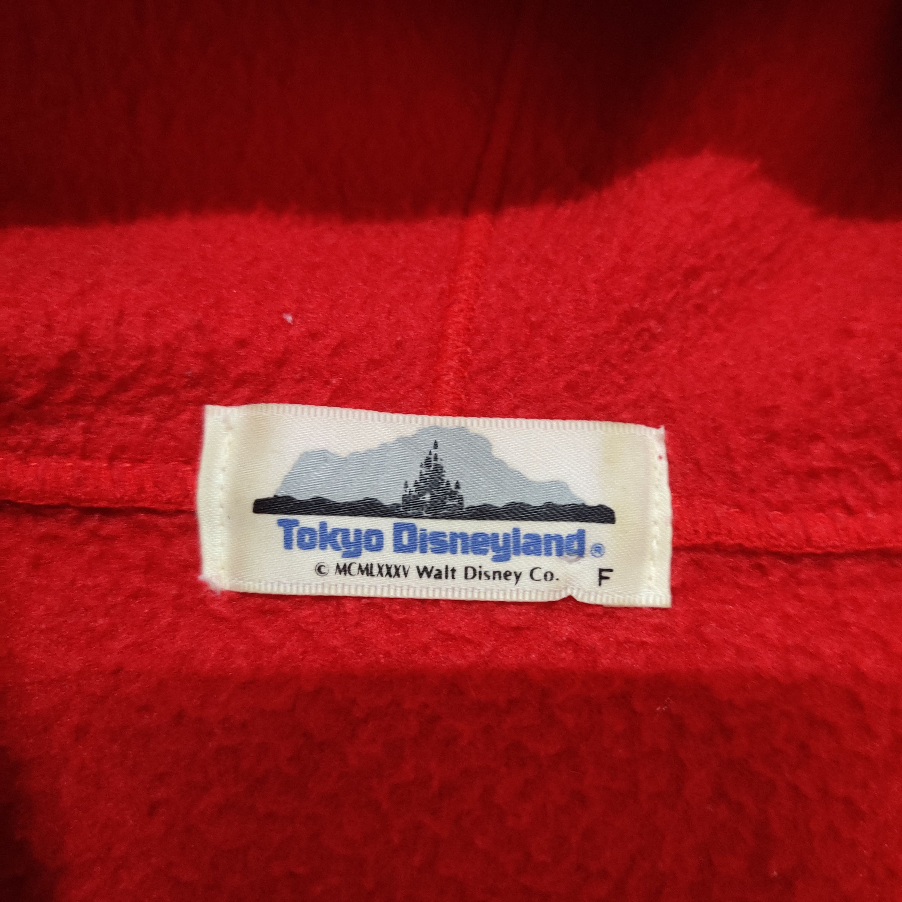 Disney Vintage Tokyo Disneyland Mickey Mouse Fleece Hooded Jacket Size US L / EU 52-54 / 3 - 9 Thumbnail
