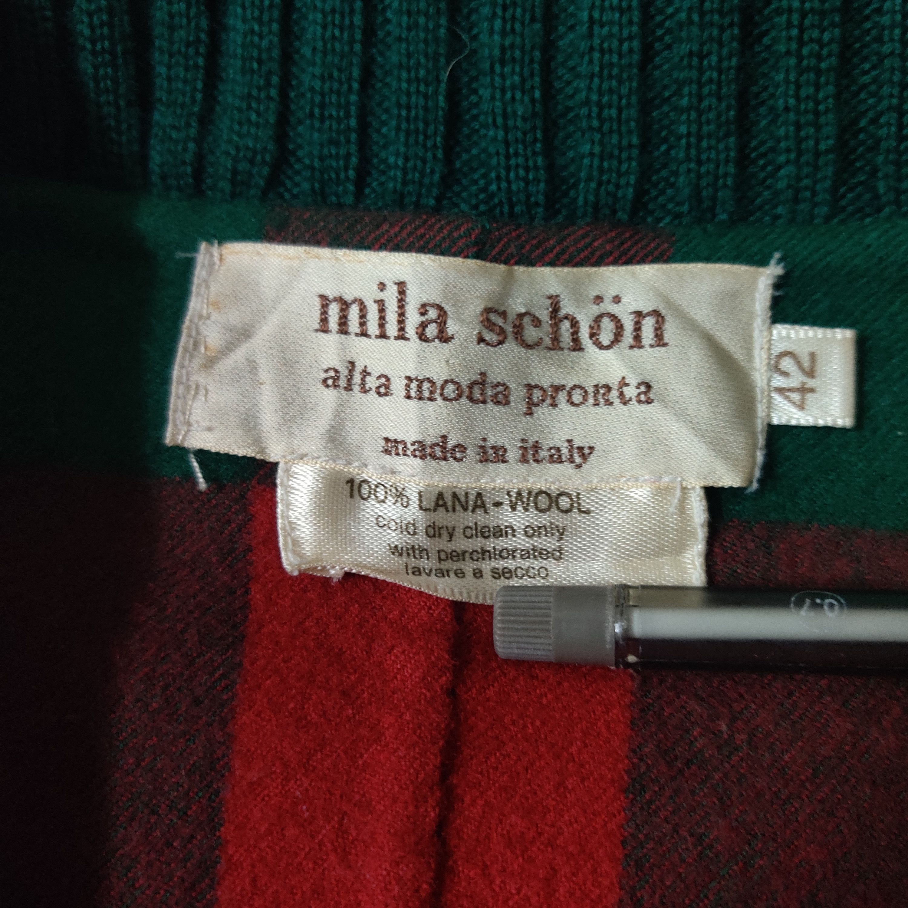 Mila Schon Vintage Mila Schön Lana Wool Plaid One Button Jacket Size M / US 6-8 / IT 42-44 - 5 Thumbnail