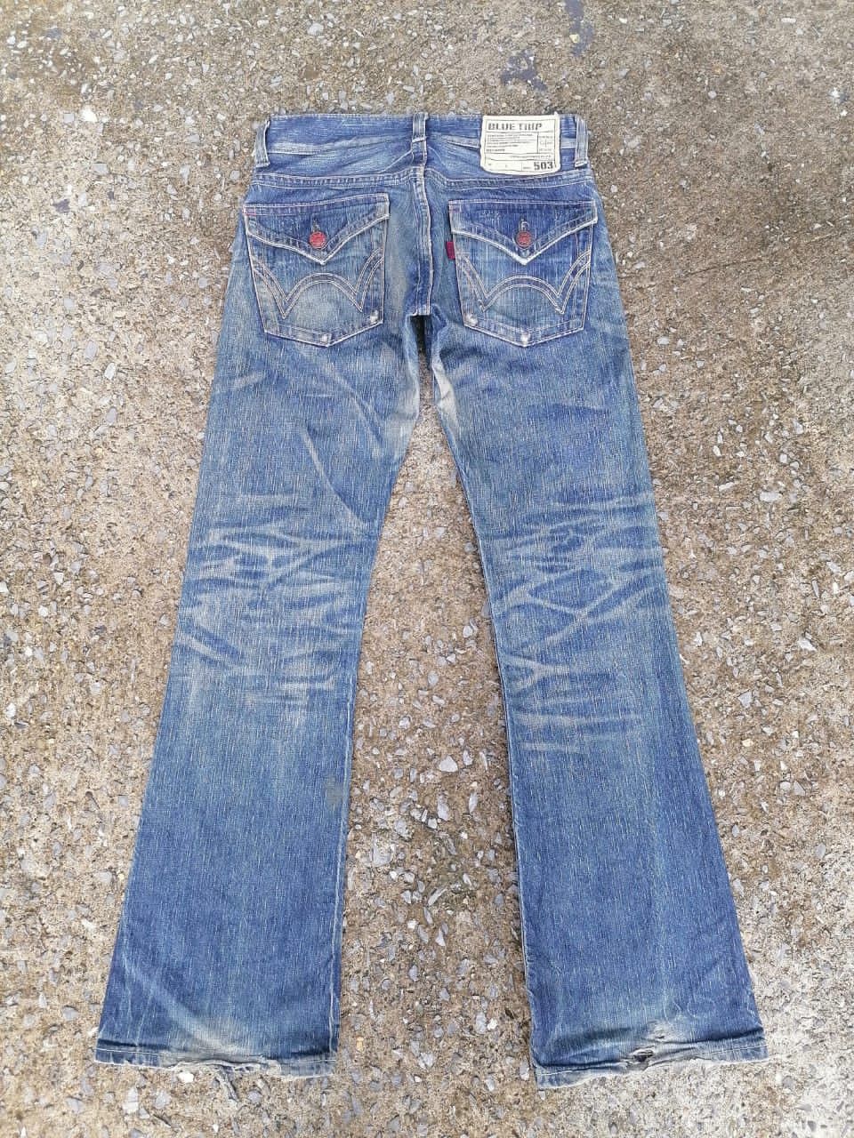 Edwin × Japanese Brand × Vintage Edwin 503 Blue Trip Made In Japan Denim Jeans Size US 30 / EU 46 - 2 Thumbnail