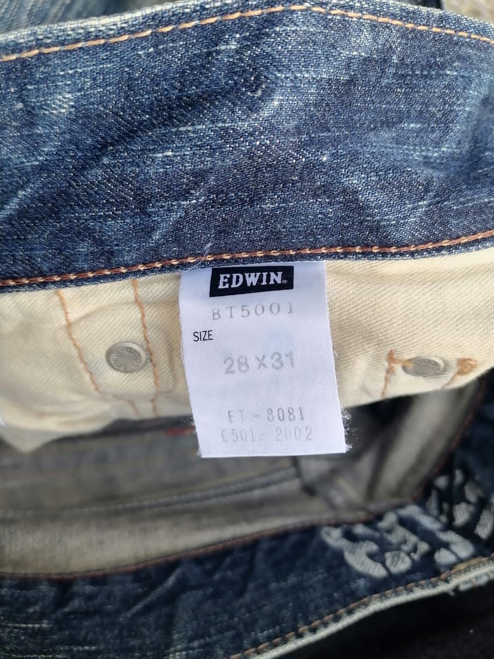 Edwin × Japanese Brand × Vintage Edwin 503 Blue Trip Made In Japan Denim Jeans Size US 30 / EU 46 - 3 Thumbnail