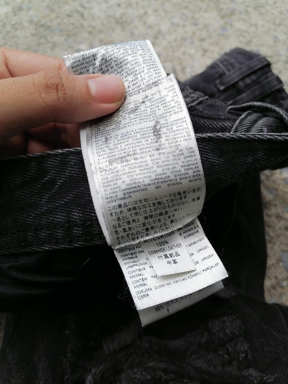 Diesel Black Gold × If Six Was Nine Diesel Black Gold Distressed Black Jeans Size US 34 / EU 50 - 10 Thumbnail
