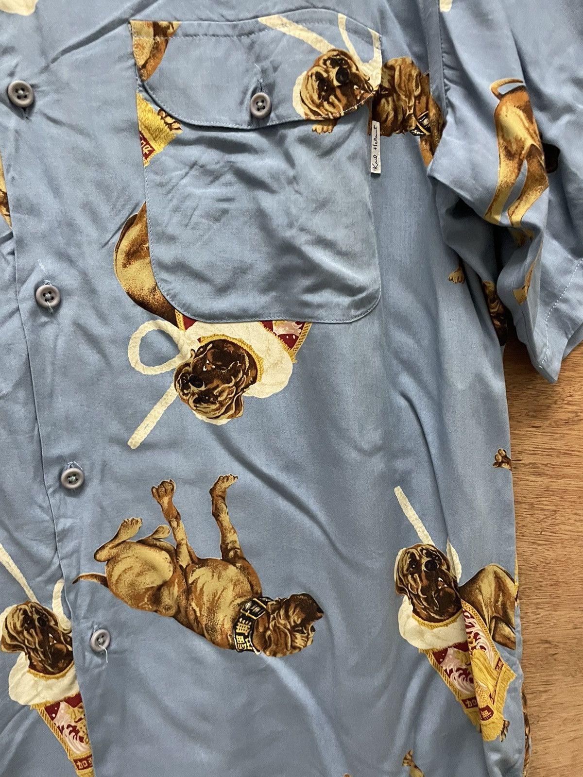 Japanese Brand × Karl Helmut KARL HELMUT SHIRT WITH BULDOG PRINTS Size US M / EU 48-50 / 2 - 3 Thumbnail