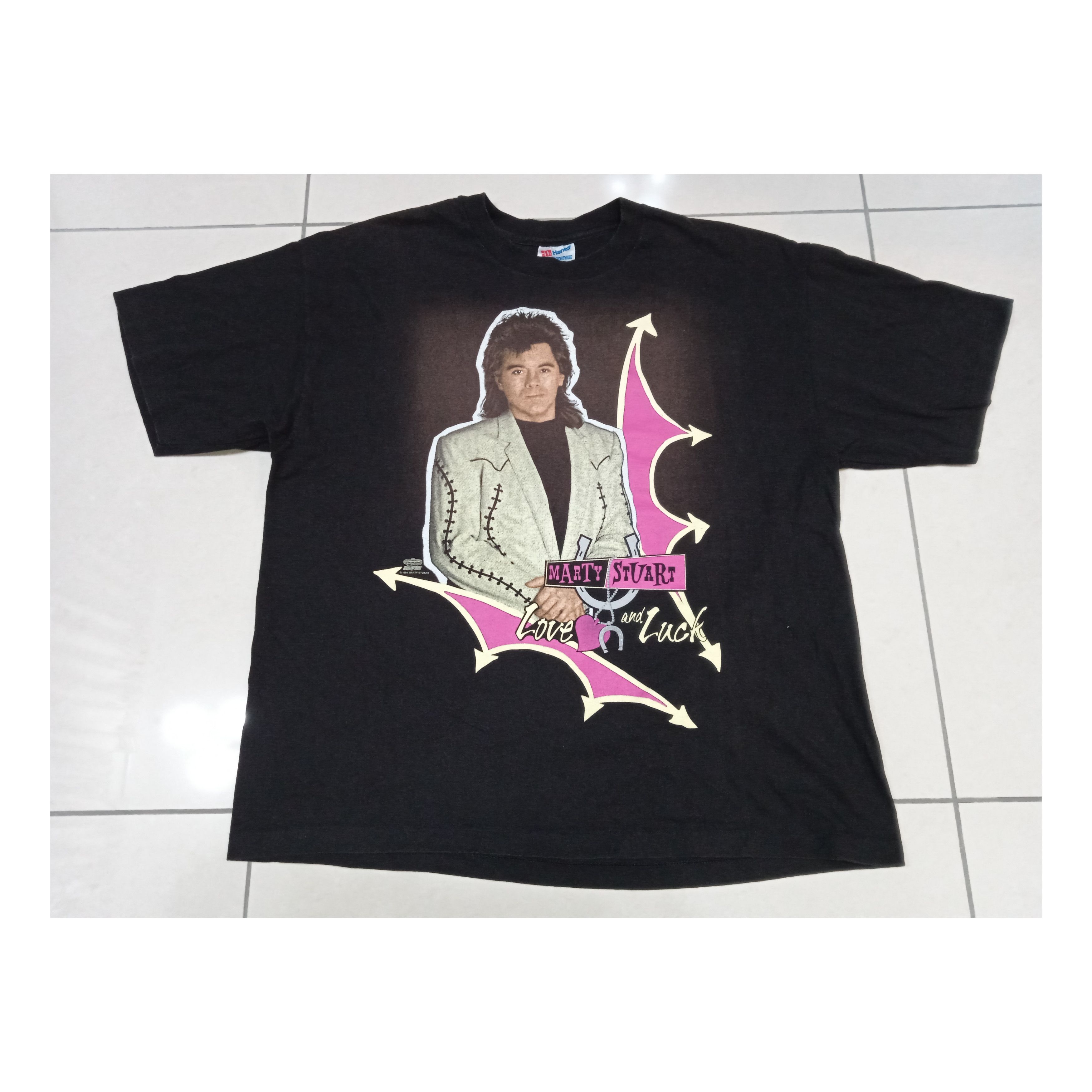 Vintage Vintage 90s Marty Stuart 1994 T Shirt Size US XL / EU 56 / 4 - 1 Thumbnail