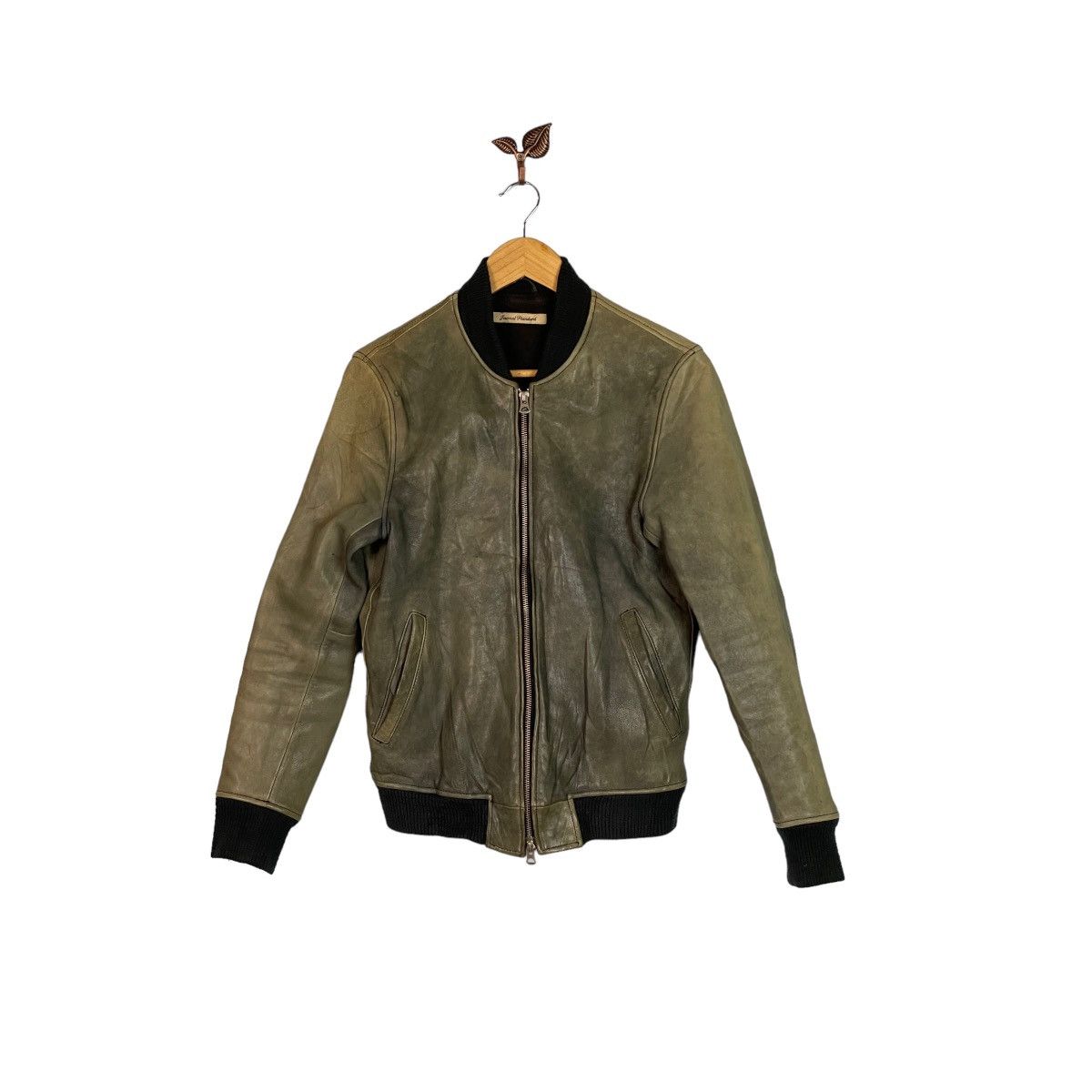 Journal Standard Journal Standard Goat Leather Bomber Jacket Size US M / EU 48-50 / 2 - 1 Thumbnail