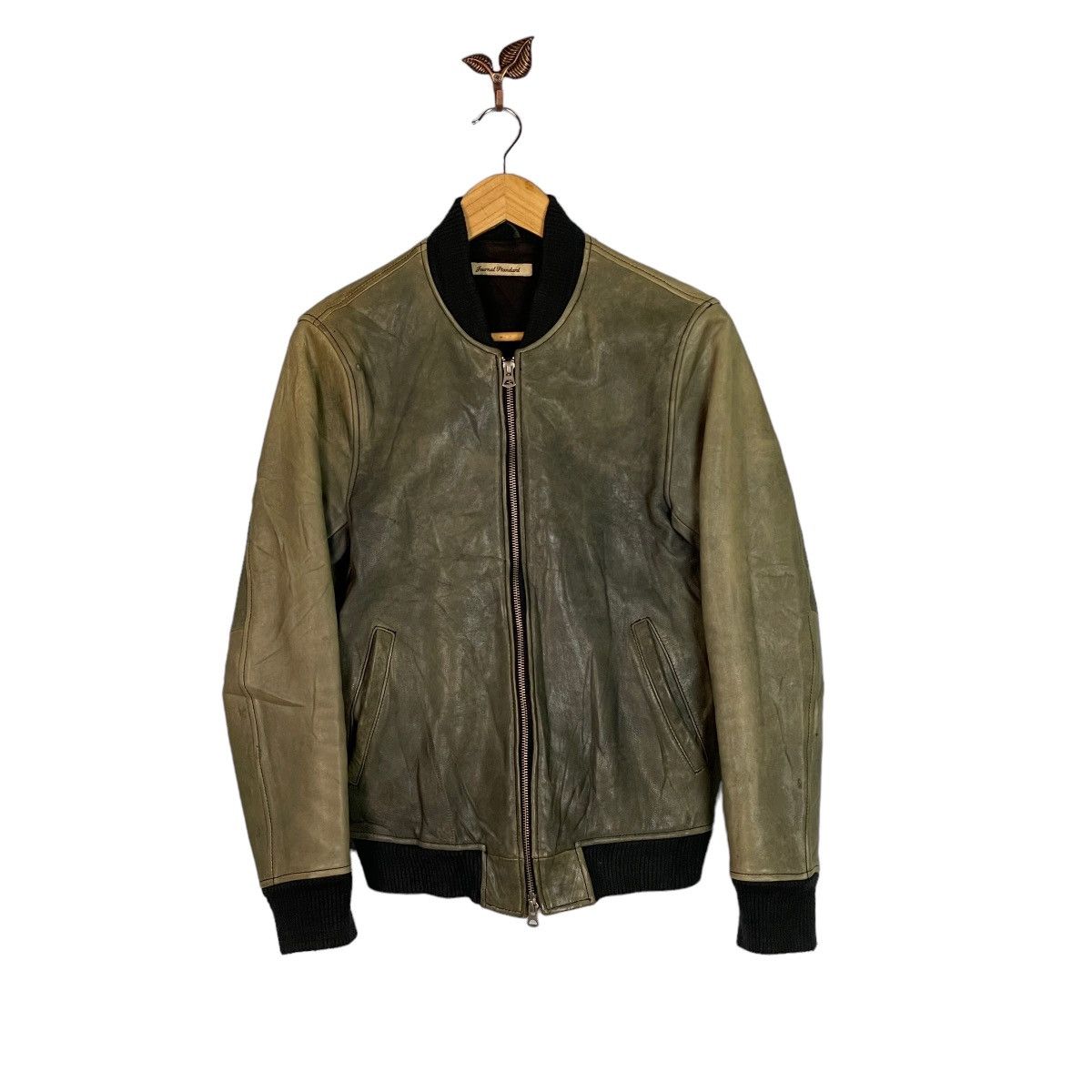 Journal Standard Journal Standard Goat Leather Bomber Jacket Size US M / EU 48-50 / 2 - 12 Thumbnail