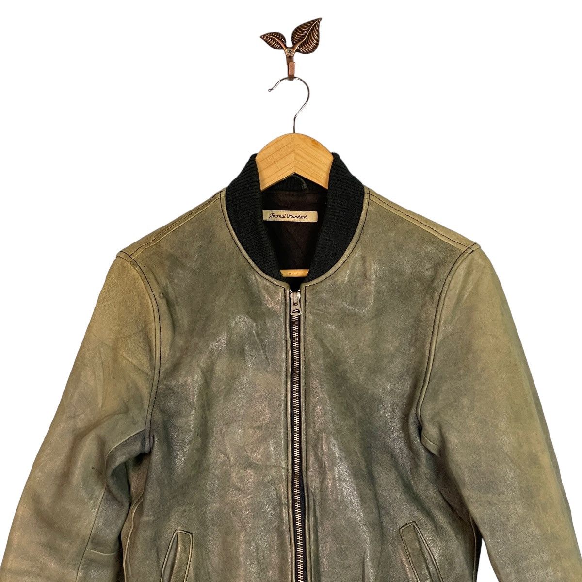 Journal Standard Journal Standard Goat Leather Bomber Jacket Size US M / EU 48-50 / 2 - 3 Thumbnail