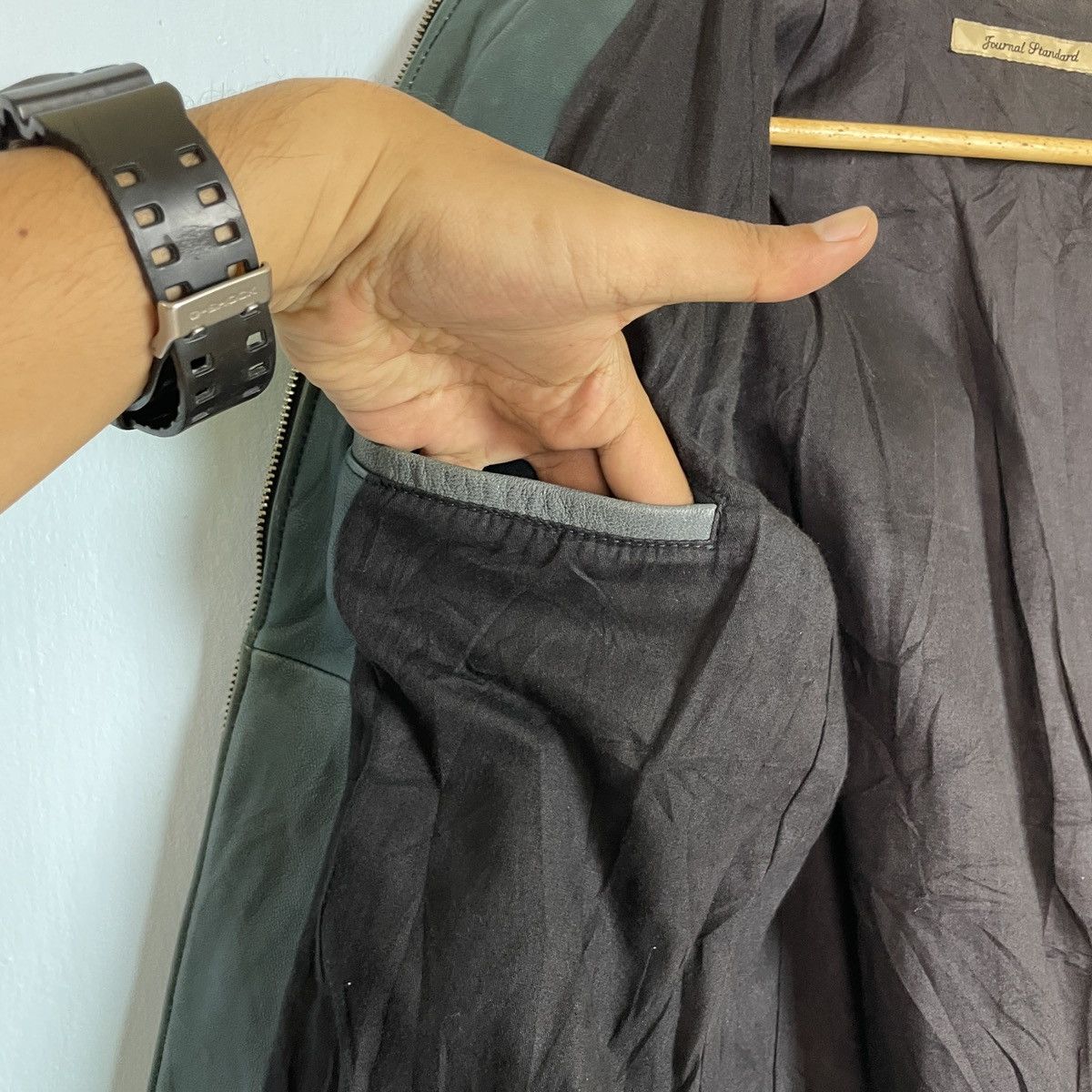 Journal Standard Journal Standard Goat Leather Bomber Jacket Size US M / EU 48-50 / 2 - 15 Thumbnail