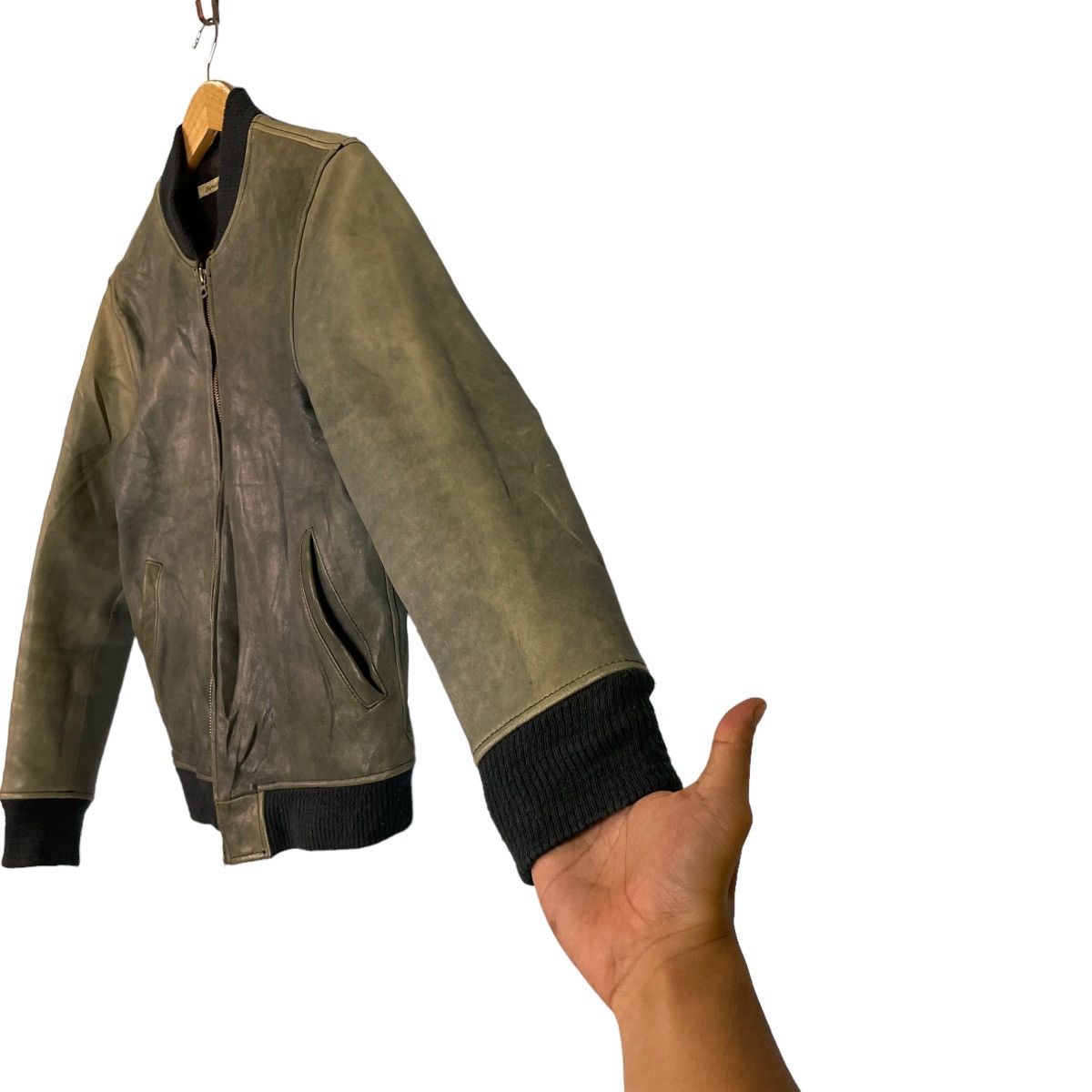 Journal Standard Journal Standard Goat Leather Bomber Jacket Size US M / EU 48-50 / 2 - 9 Thumbnail