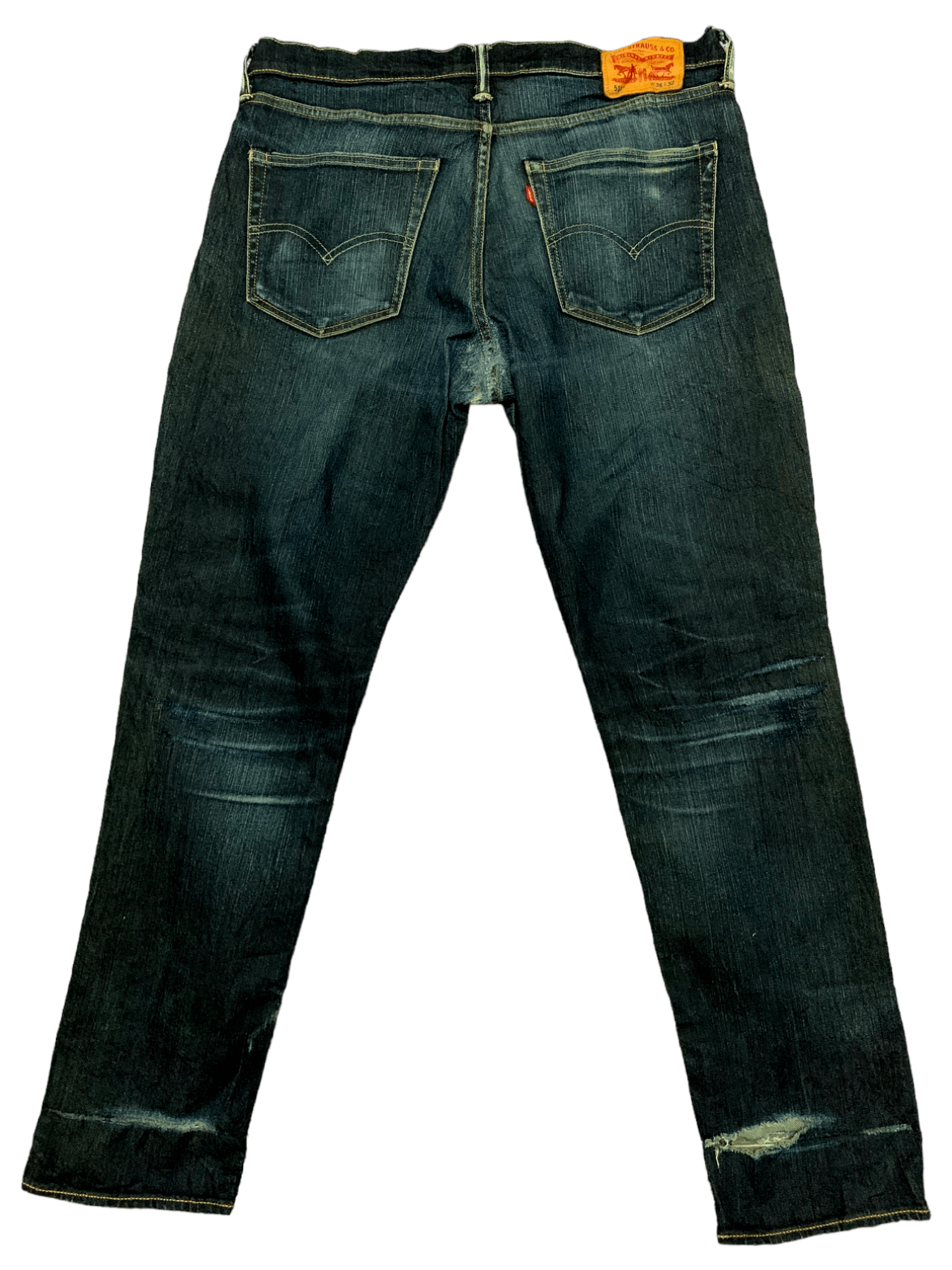 Levi's Vintage Levis 511 Faded Mud Wash Distressed Jeans Size US 36 / EU 52 - 2 Thumbnail