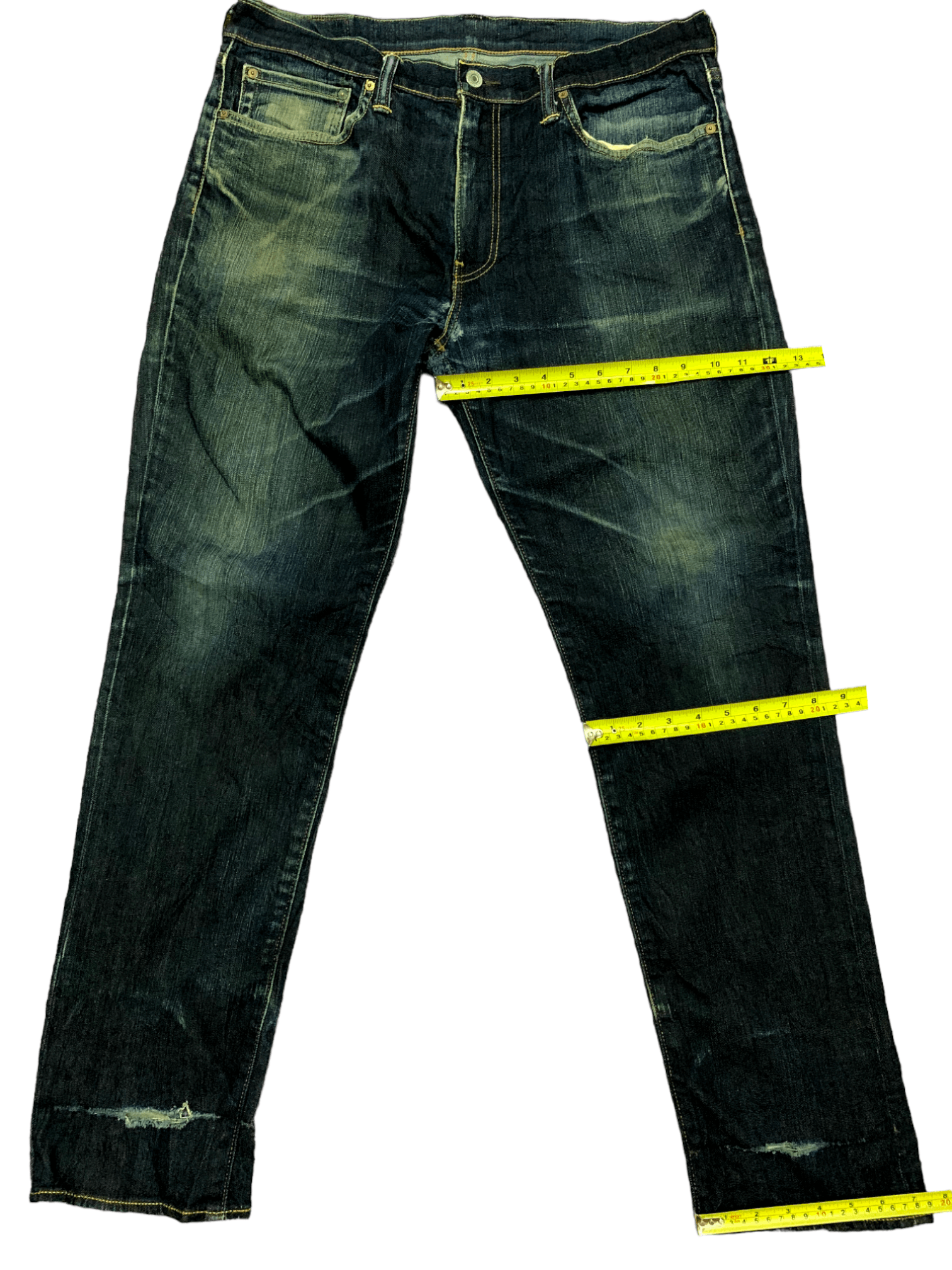 Levi's Vintage Levis 511 Faded Mud Wash Distressed Jeans Size US 36 / EU 52 - 13 Thumbnail