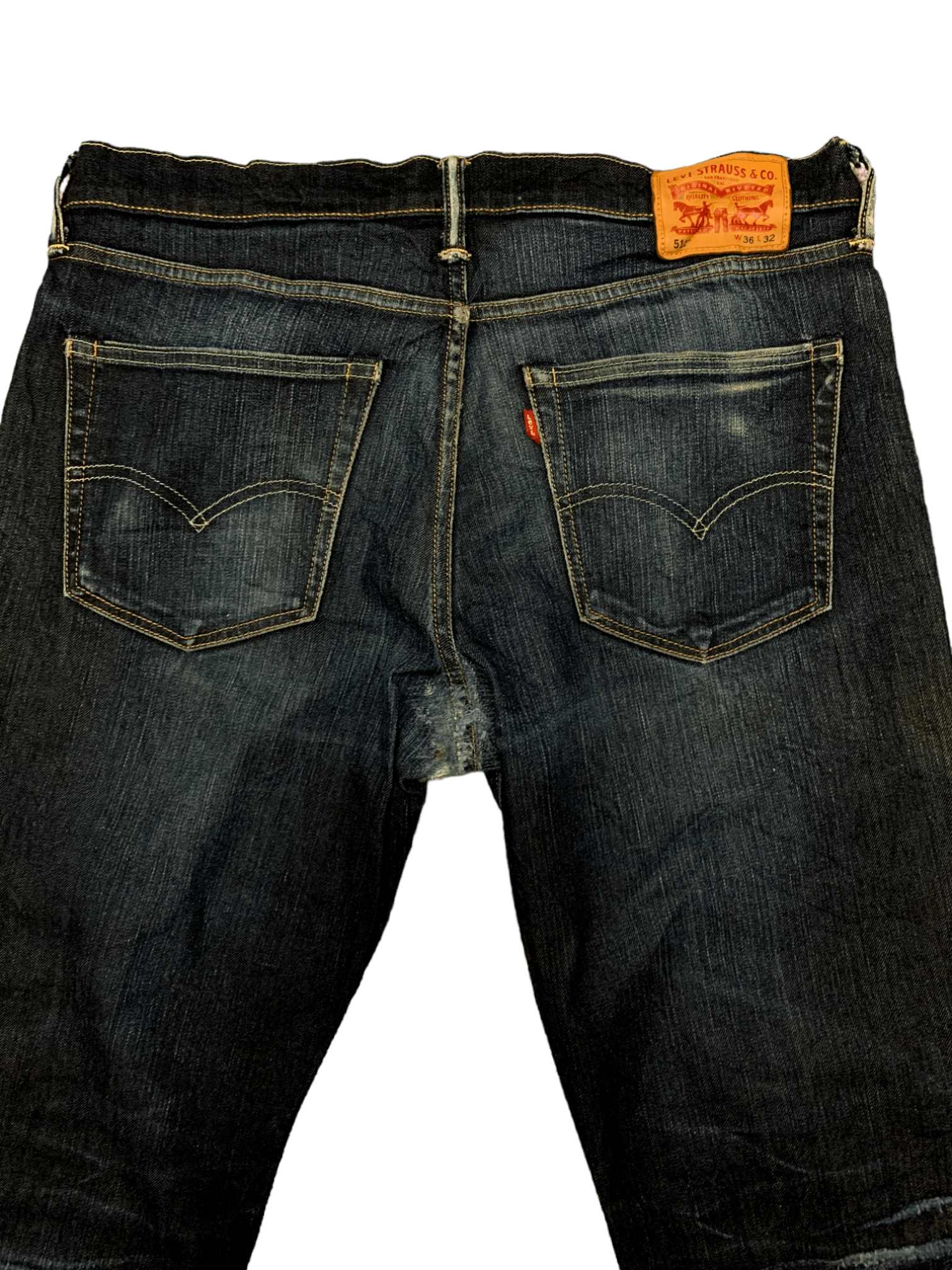 Levi's Vintage Levis 511 Faded Mud Wash Distressed Jeans Size US 36 / EU 52 - 8 Thumbnail