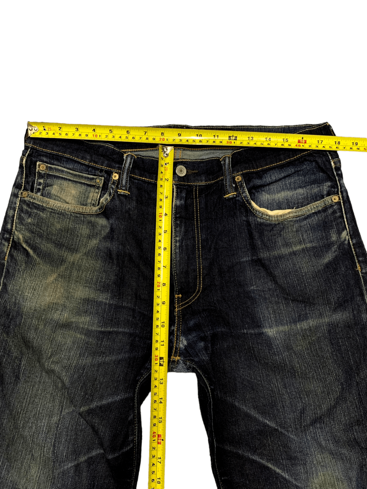 Levi's Vintage Levis 511 Faded Mud Wash Distressed Jeans Size US 36 / EU 52 - 11 Thumbnail